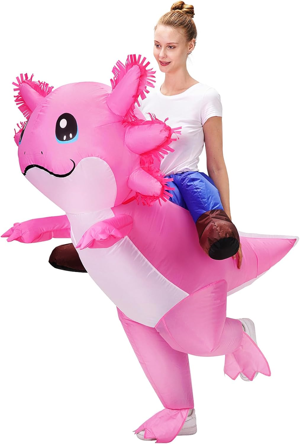 Axolotl Costume Inflatable Costume Adult Situation — WeirdThingsToBuy weird find