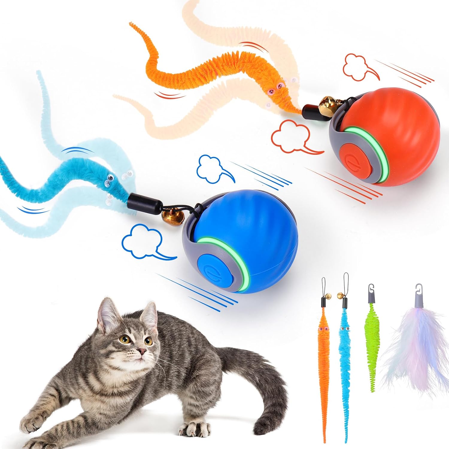 Baborui 2pack Interactive Cat Toy — WeirdThingsToBuy weird find