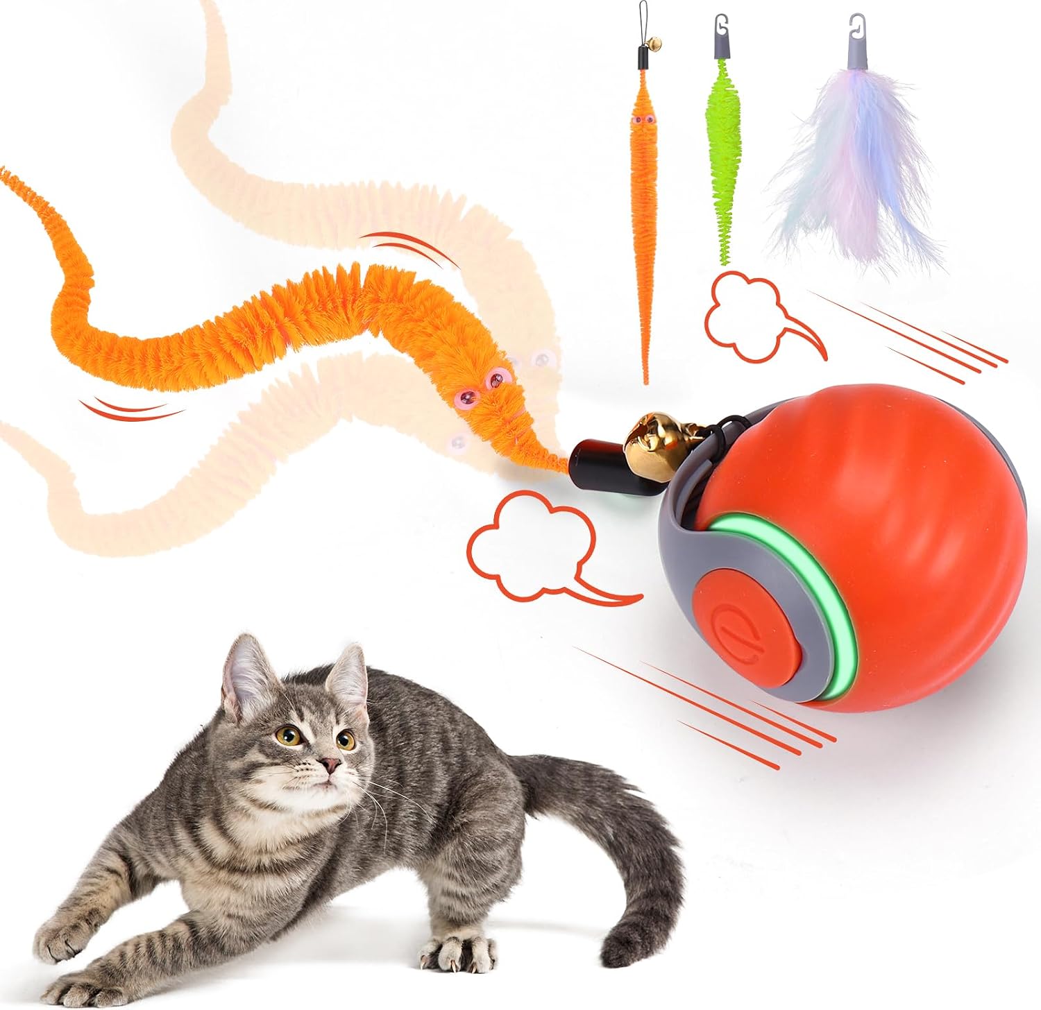 Baborui Interactive Cat Toy Ball Situation — WeirdThingsToBuy weird find