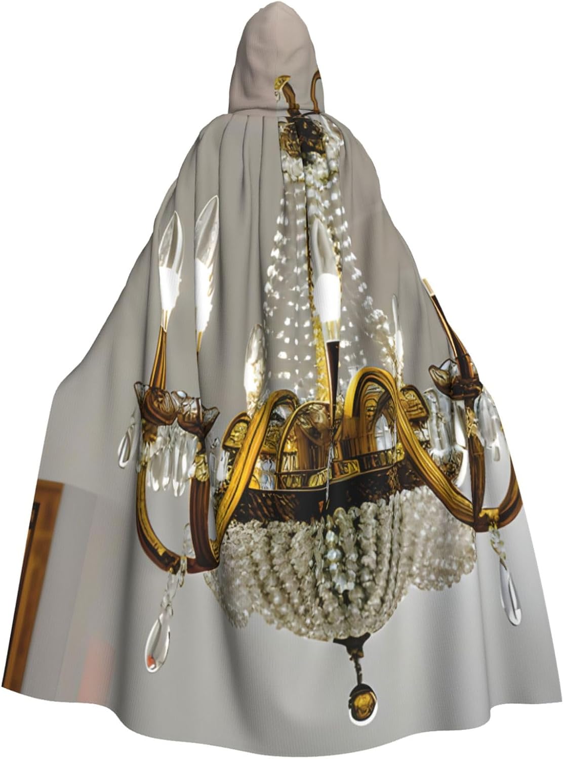 Ball Room Chandelier Print Hooded Situation — WeirdThingsToBuy weird find