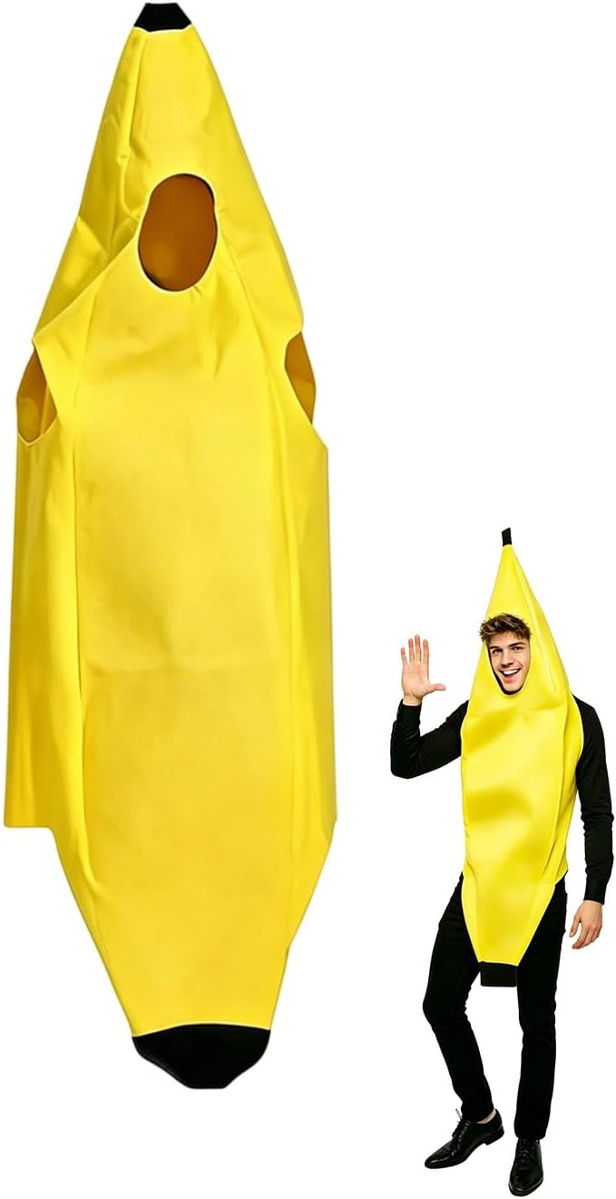 Banana Costume Adult Set Halloween Energy — WeirdThingsToBuy weird find