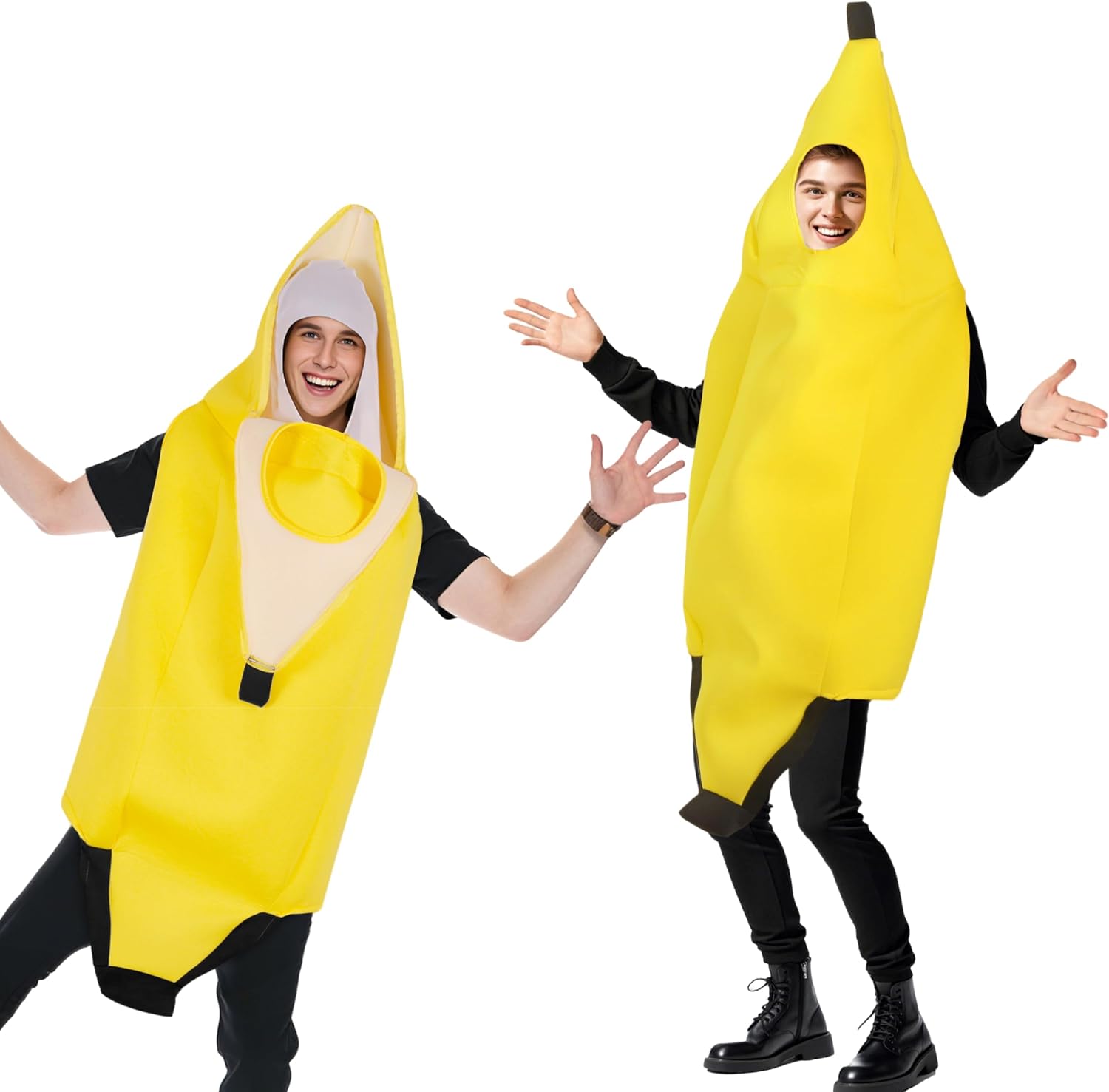 Banana Costume Adult Yellow Peelable Energy — WeirdThingsToBuy weird find
