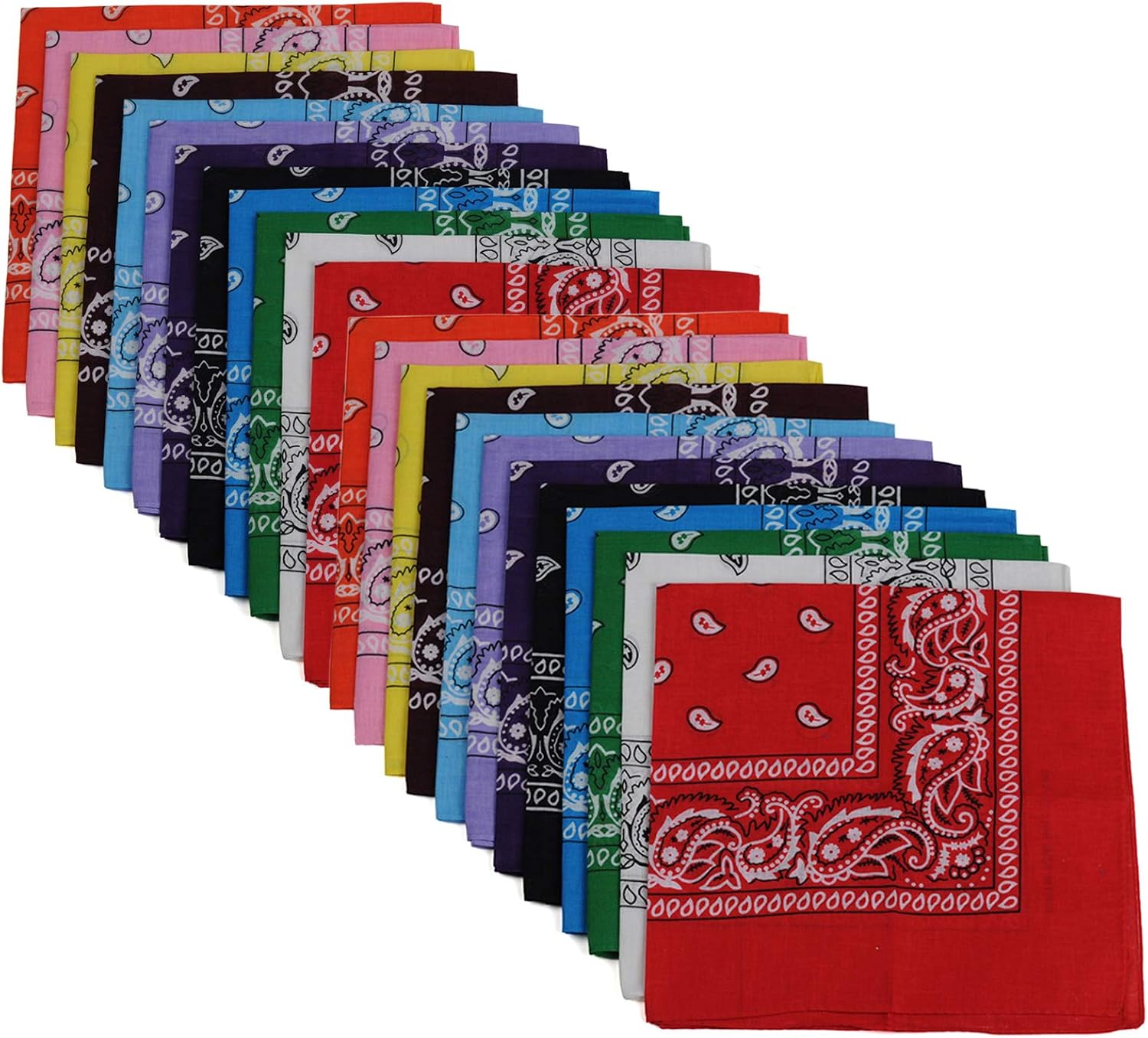 Bandanas 24pcs 22 x 22 — WeirdThingsToBuy weird find