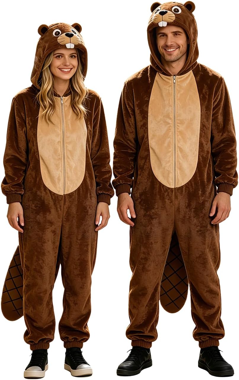 Beaver Costume Adult Unisex Funny Energy — WeirdThingsToBuy weird find