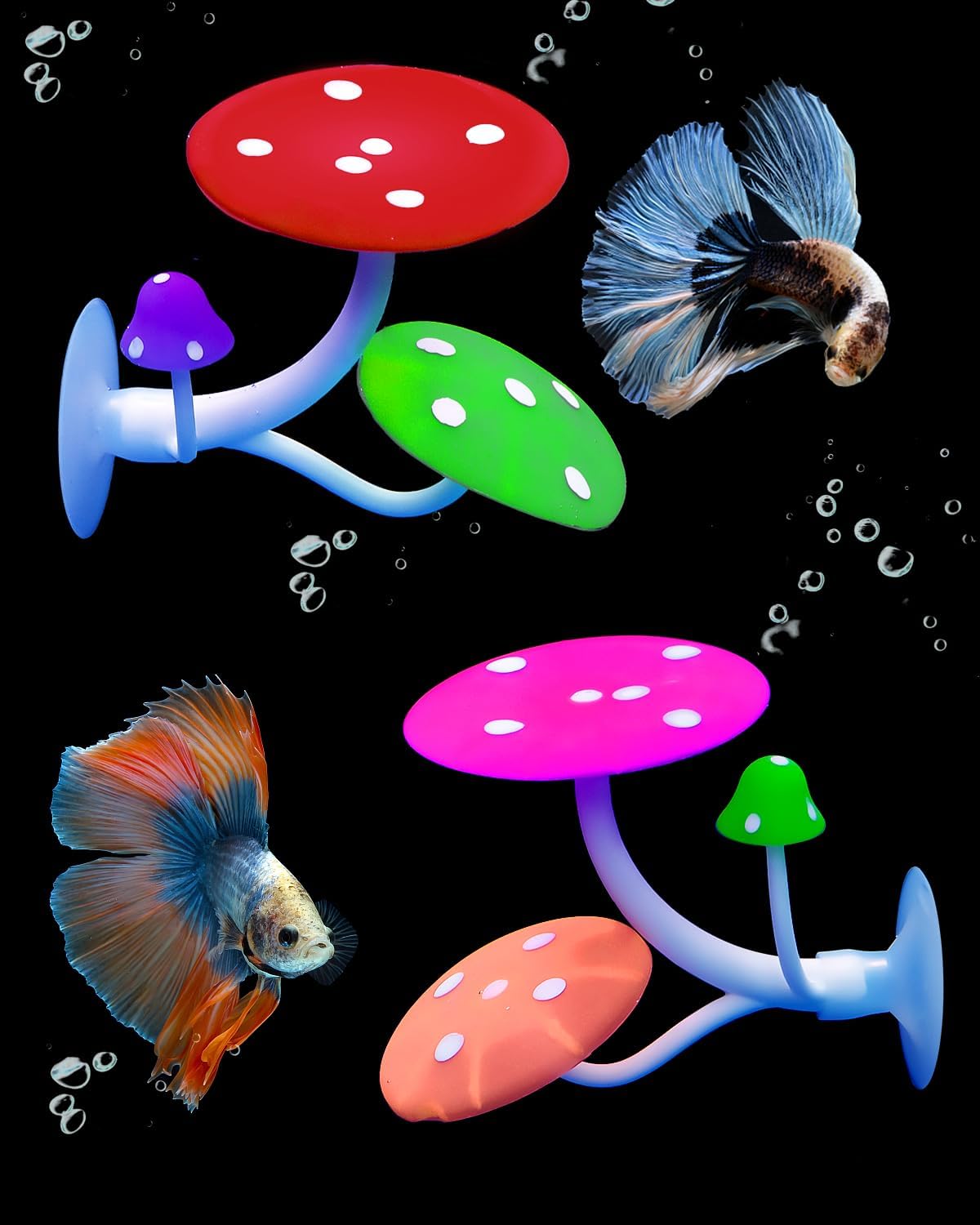 Betta Mushroom Hammock Soft Aquarium — WeirdThingsToBuy weird find