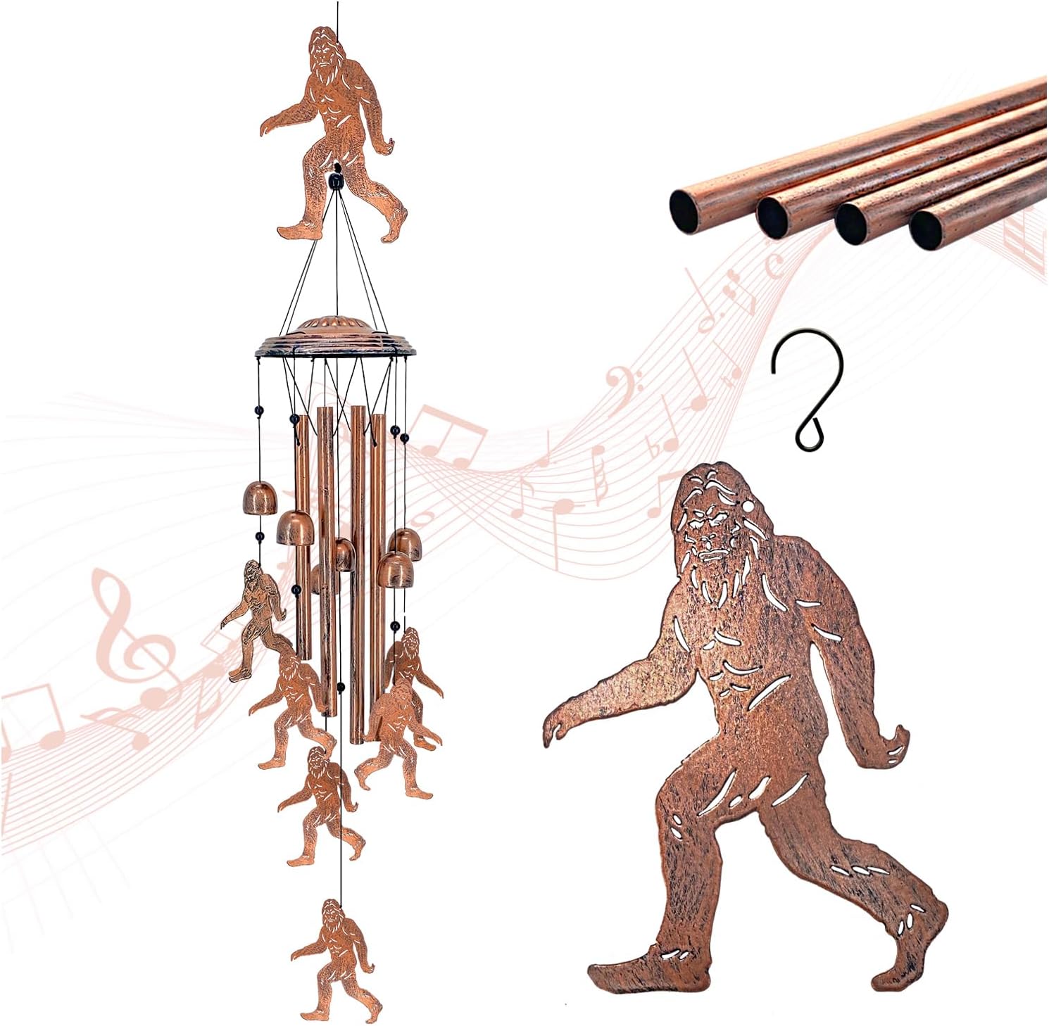 Bigfoot Wind Chimes Outdoor Big — WeirdThingsToBuy weird find