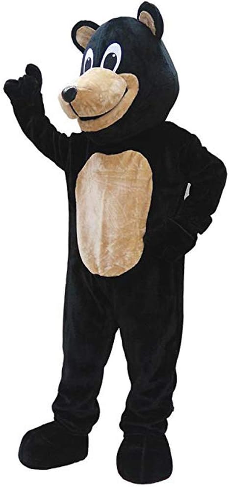 Black Bear Mascot Costume Adult Energy — WeirdThingsToBuy weird find