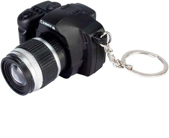 Black Mini Camera Design Keychain Energy — WeirdThingsToBuy weird find