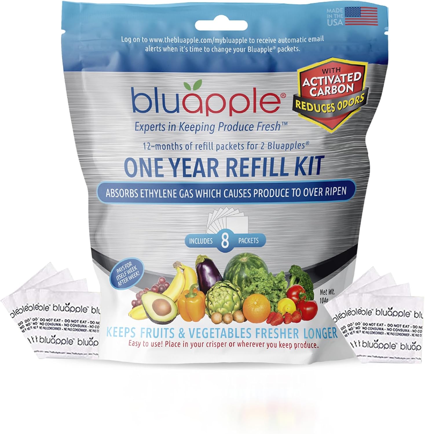 Bluapple Produce Saver Ethylene Gas Energy — WeirdThingsToBuy weird find