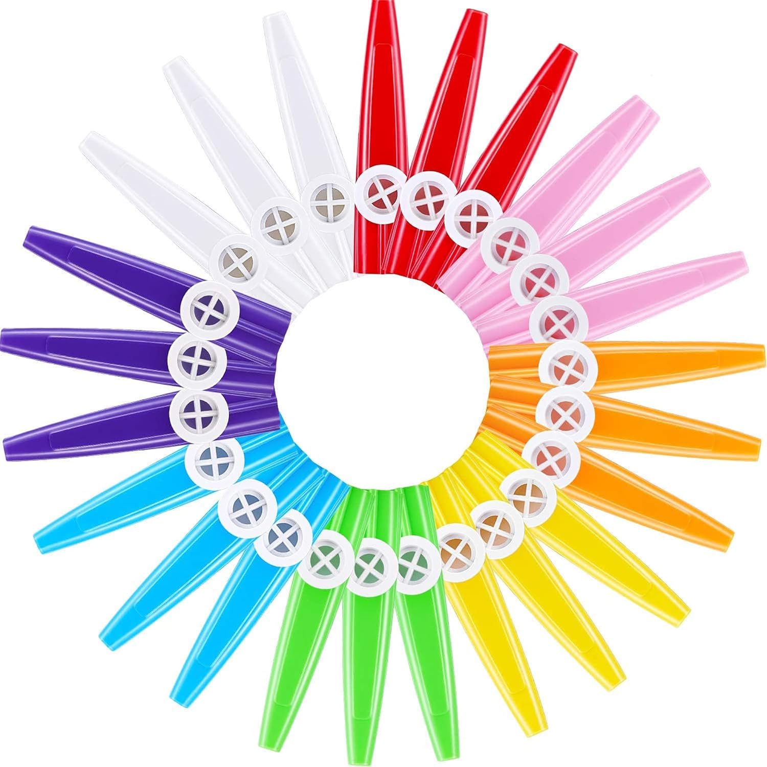 Blulu 24 Colorful Plastic Kazoos — WeirdThingsToBuy weird find