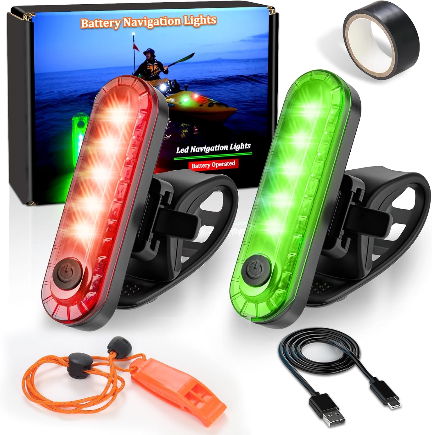 Botepon Kayak Navigation Lights Energy — WeirdThingsToBuy weird find