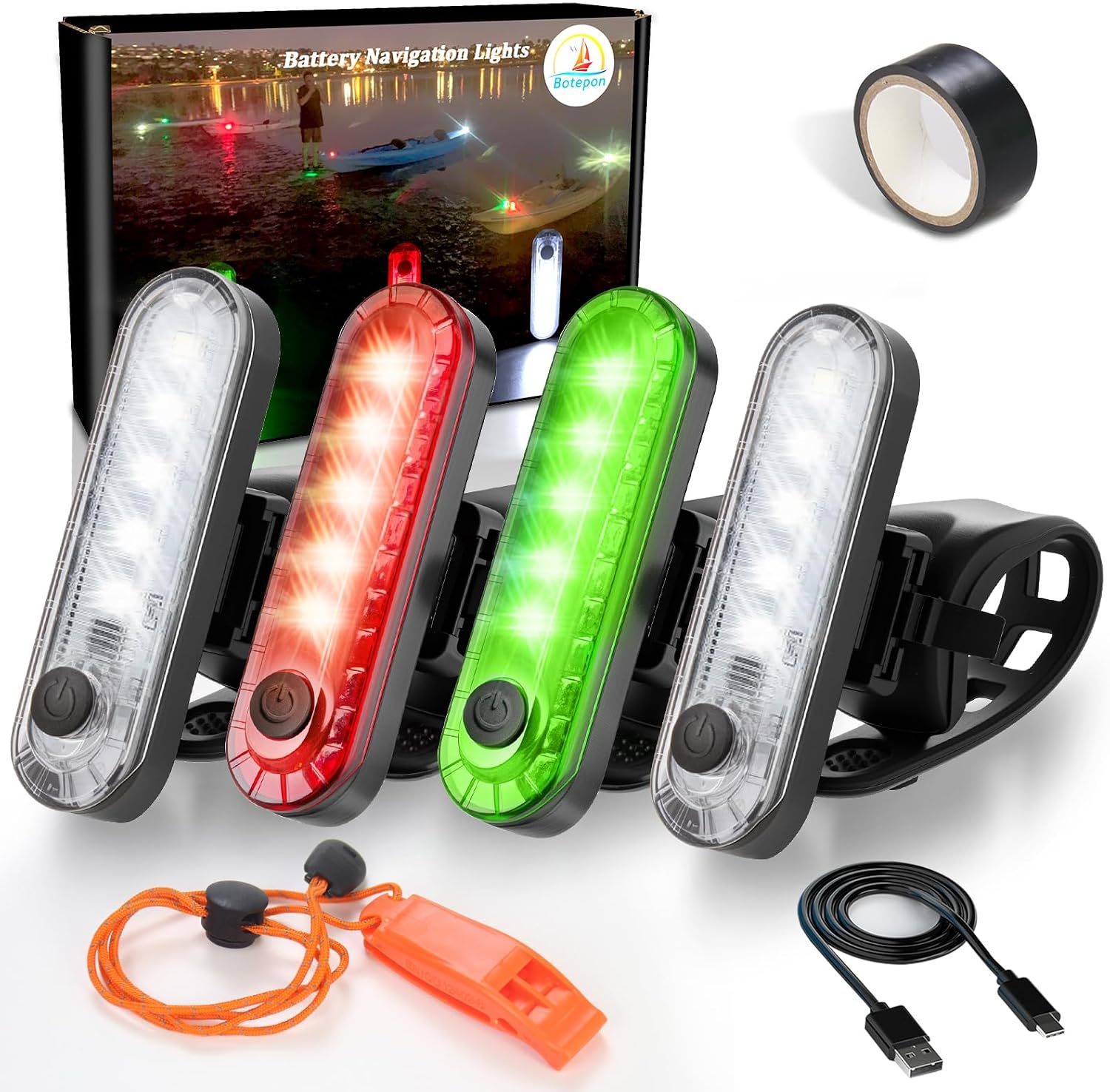 Botepon Kayak Navigation Lights Stern Energy — WeirdThingsToBuy weird find