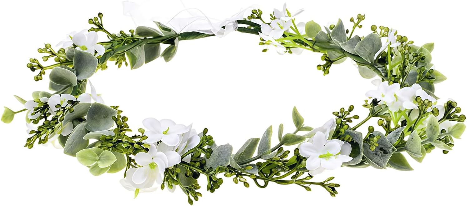 Bridal Green Leaf Flower Crown Situation — WeirdThingsToBuy weird find