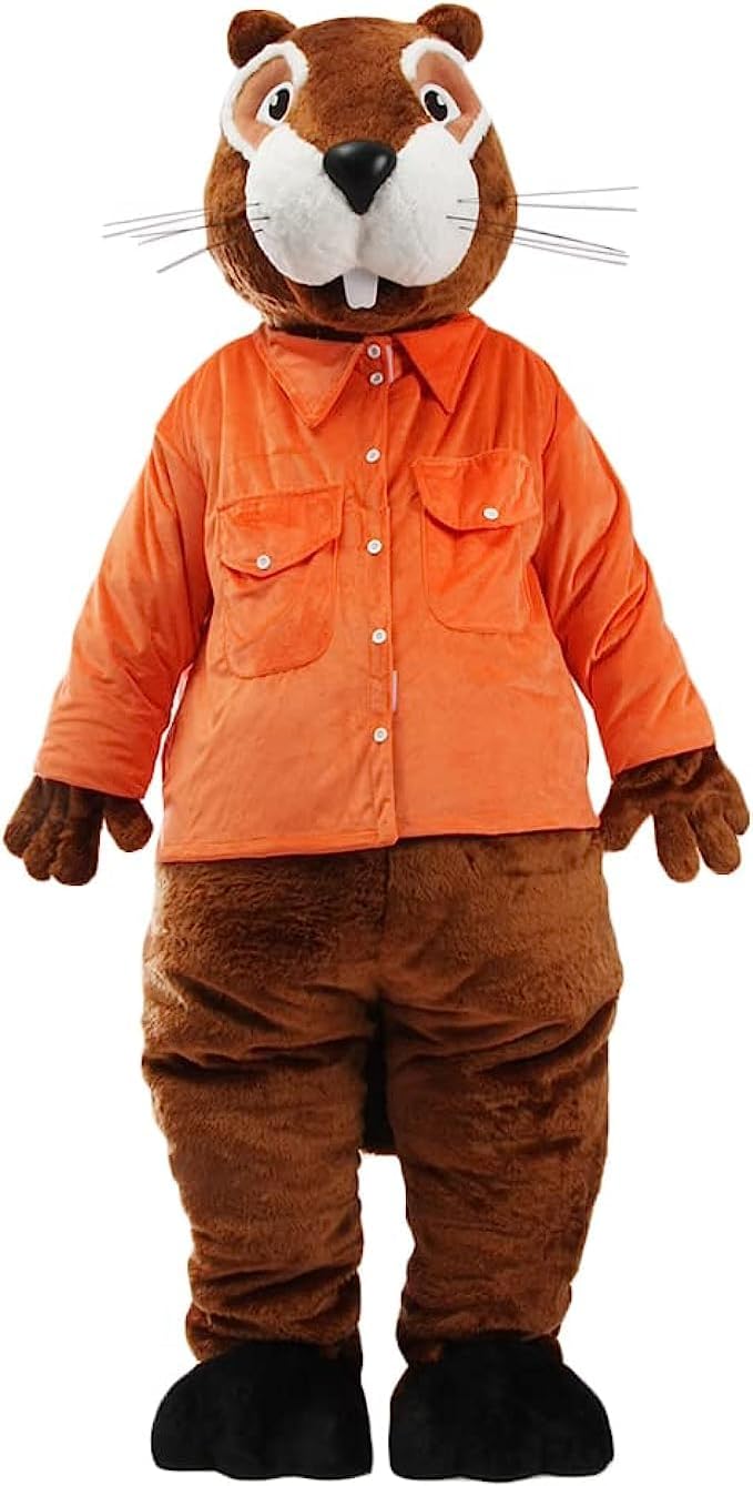 Brown Beaver Long Sleeve Orange Situation — WeirdThingsToBuy weird find