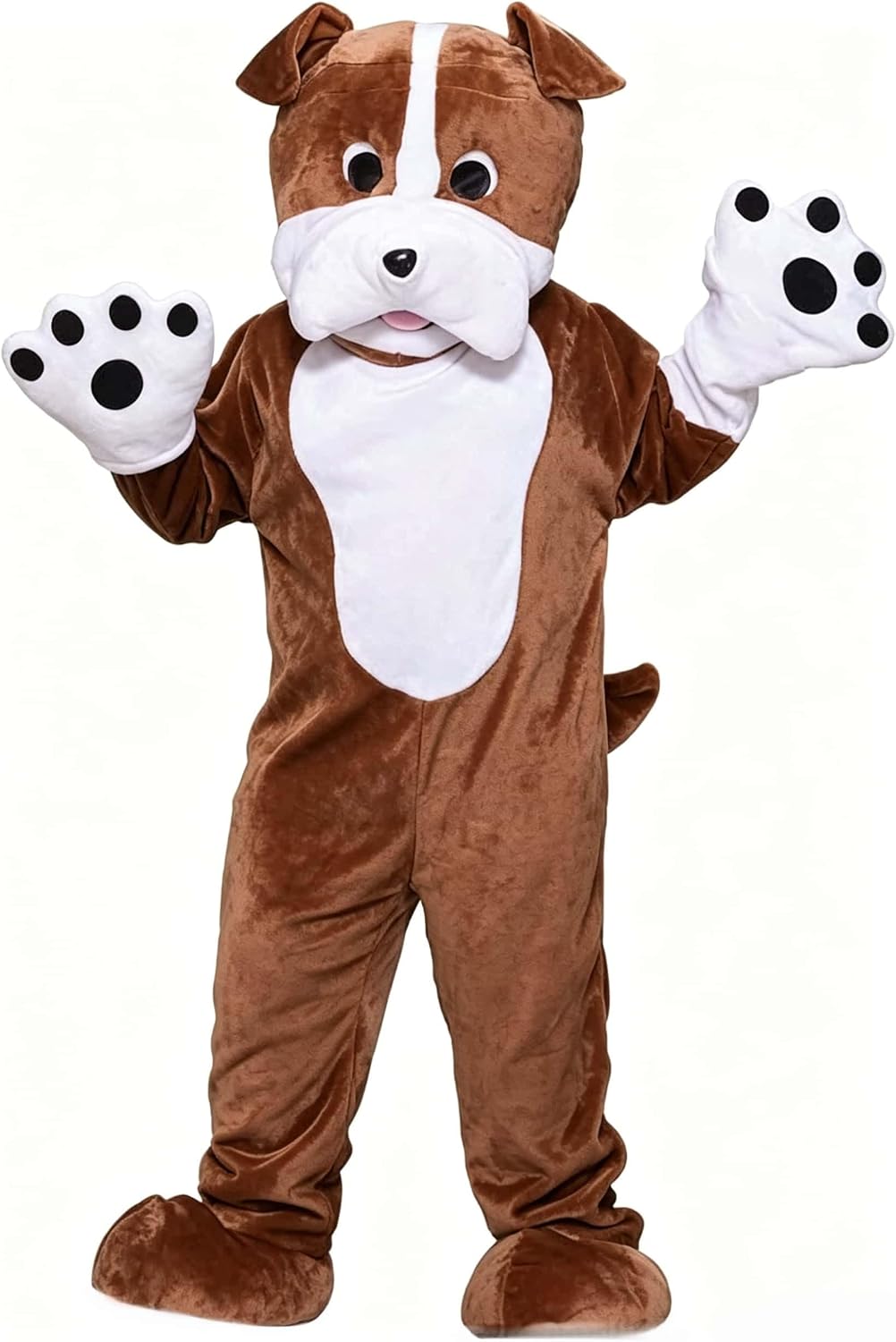 Brown Bulldog Mascot Costume Adult Situation — WeirdThingsToBuy weird find