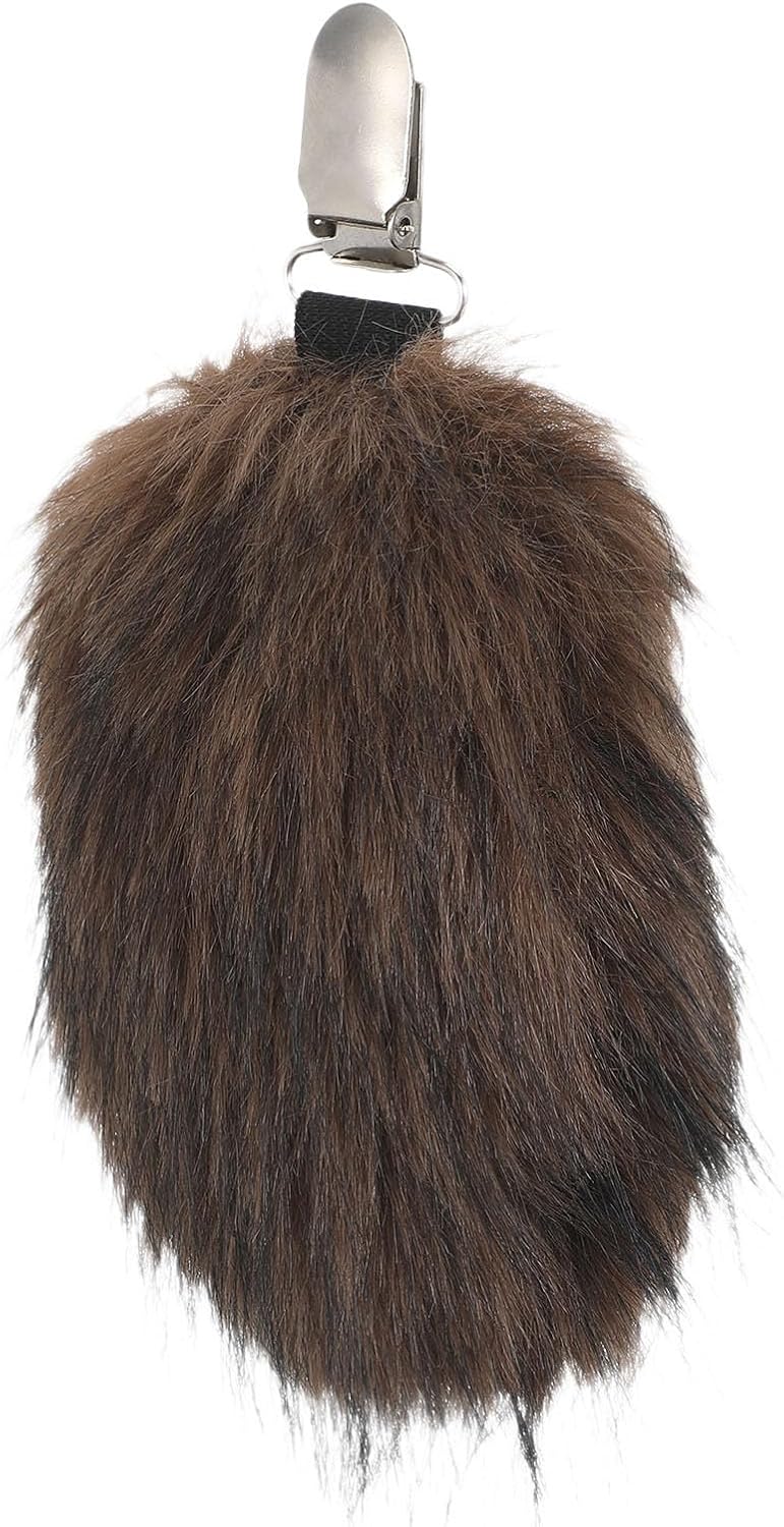 Brown Plush Faux Bear Tail Energy — WeirdThingsToBuy weird find