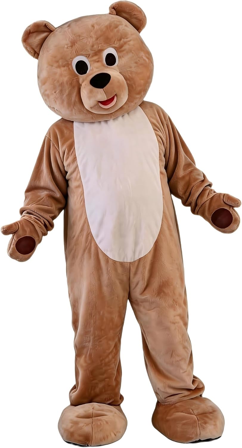 Brown Teddy Bear Mascot Costume Situation — WeirdThingsToBuy weird find