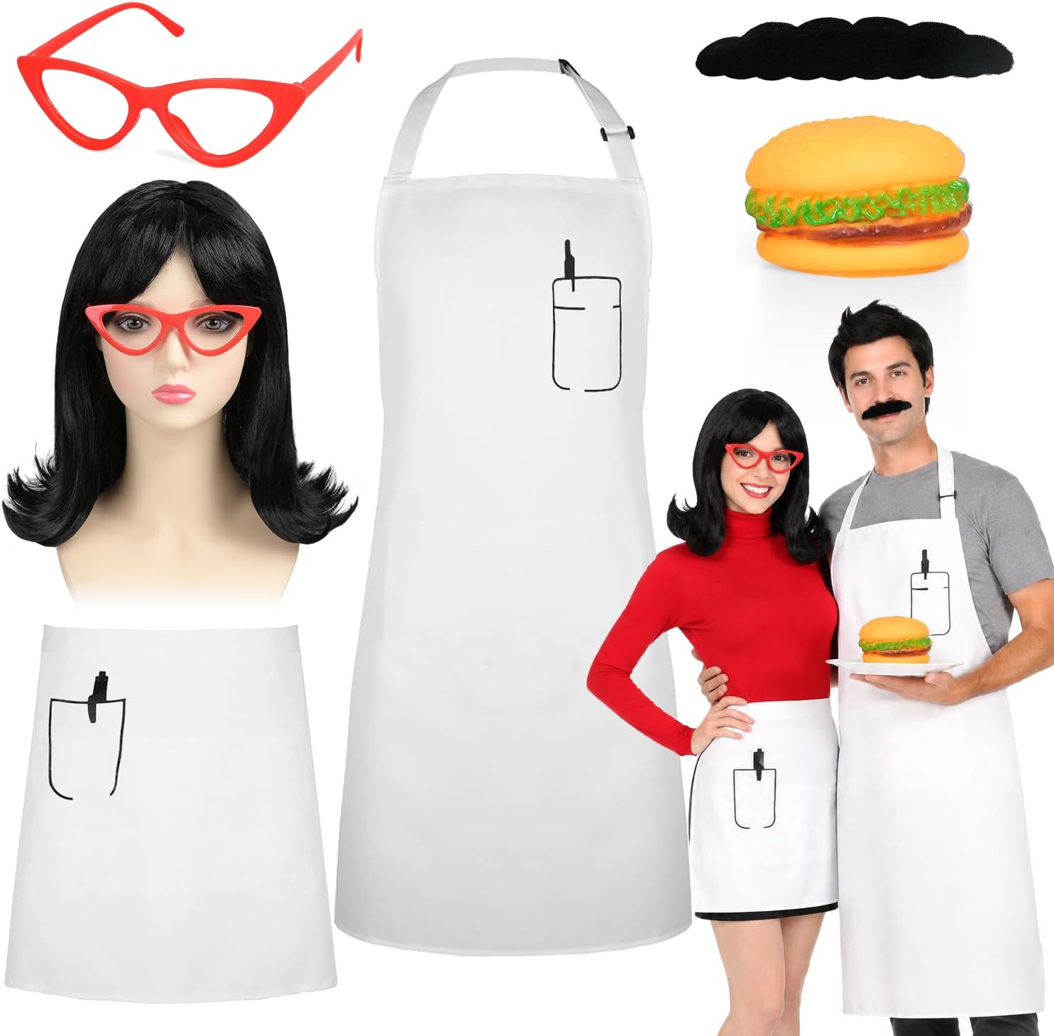 Burger Shop Couple Costume Set — WeirdThingsToBuy weird find