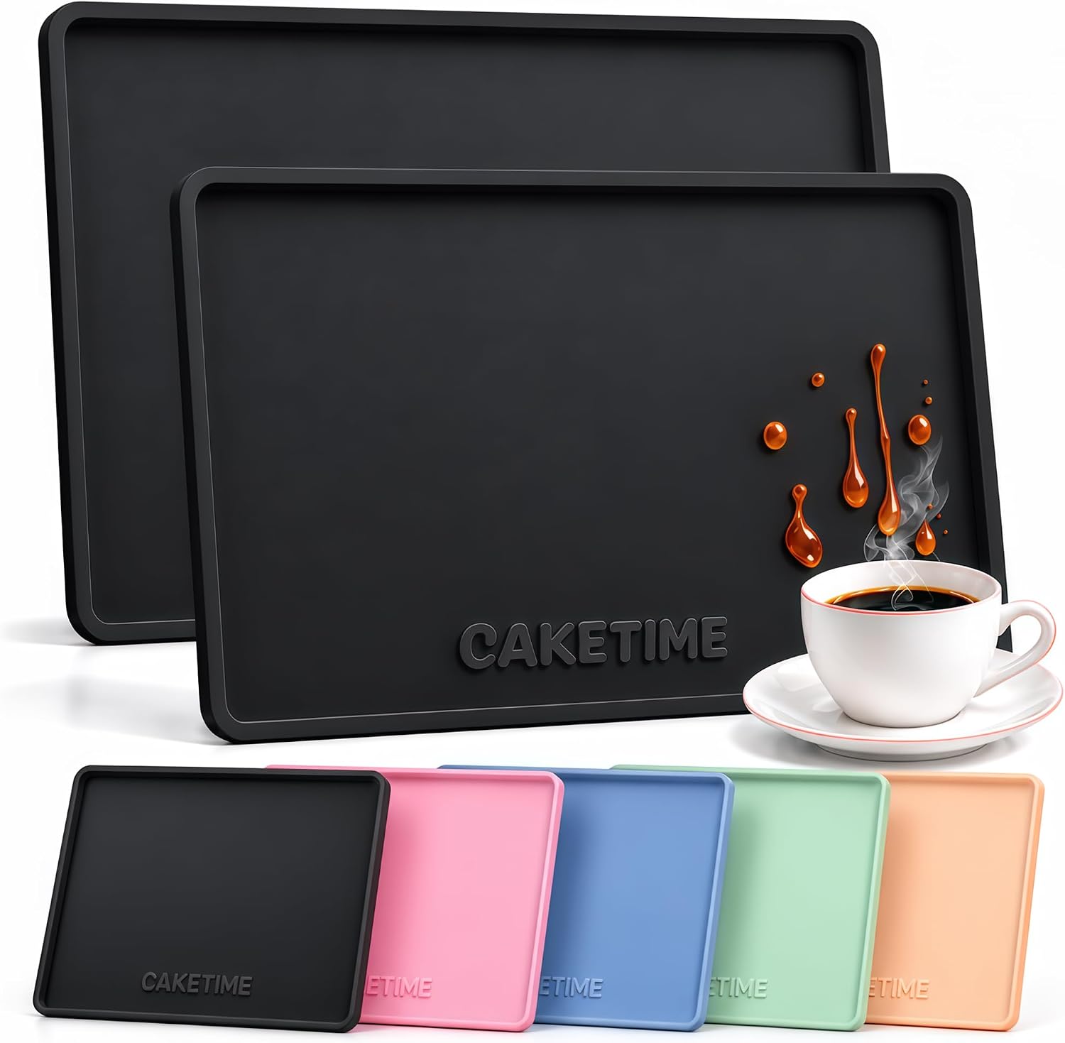 Caketime 2 Pack Silicone Coffee Energy — WeirdThingsToBuy weird find