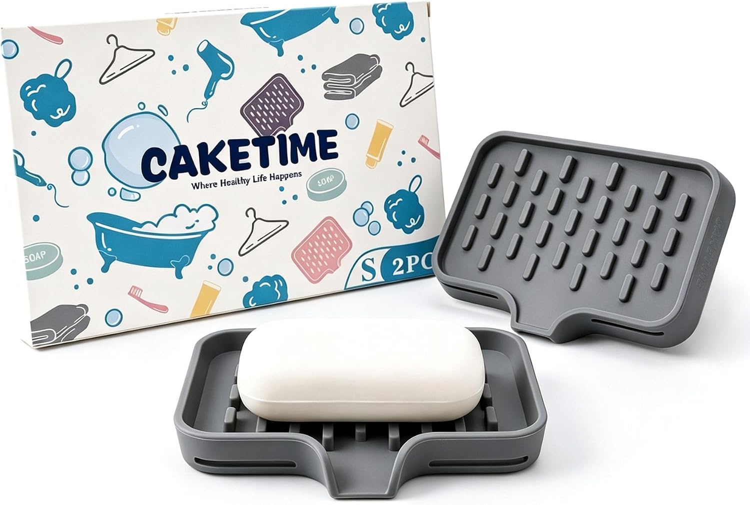 Caketime 2 Pack Silicone Soap Energy — WeirdThingsToBuy weird find