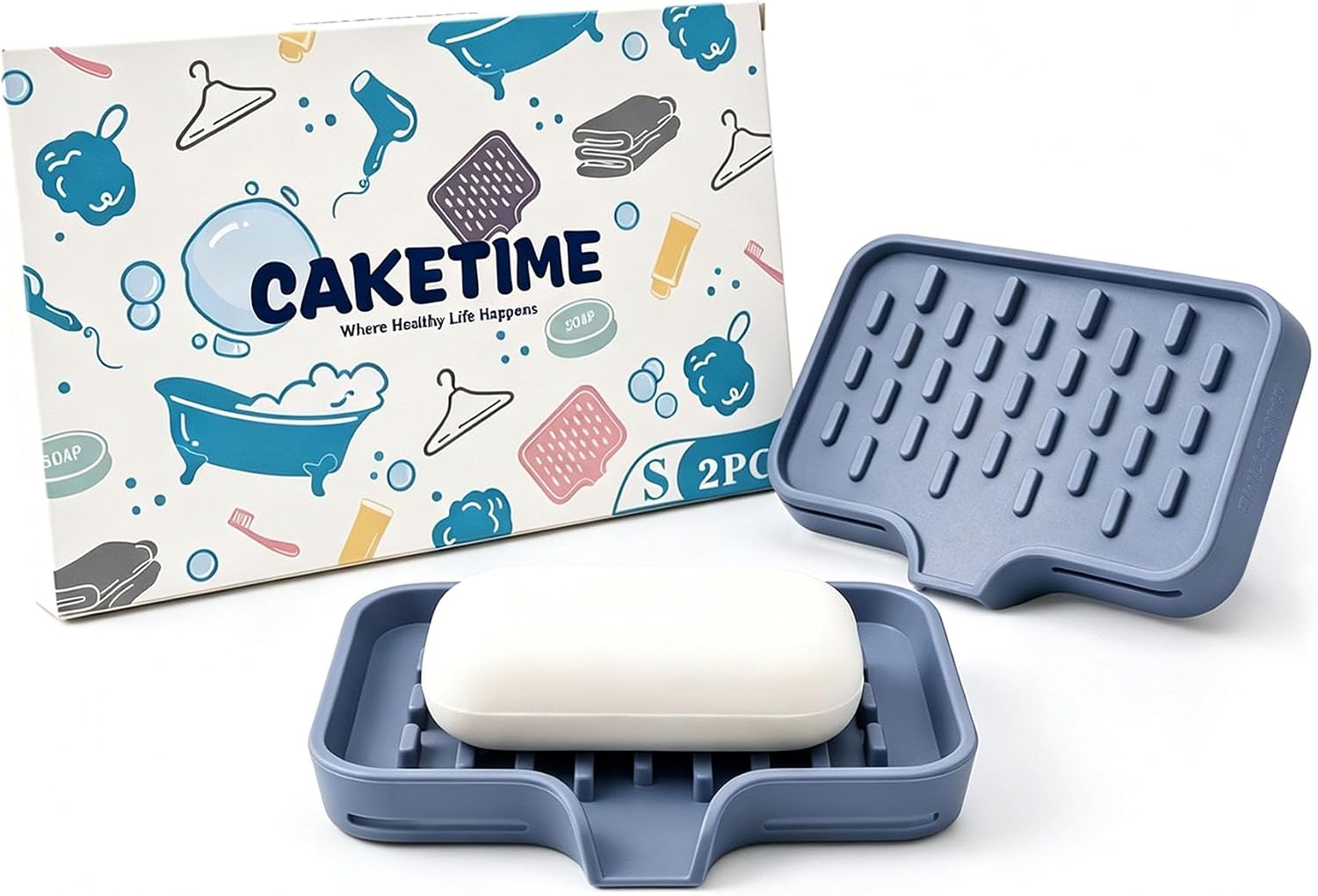 Caketime 2 Pack Silicone Soap — WeirdThingsToBuy weird find