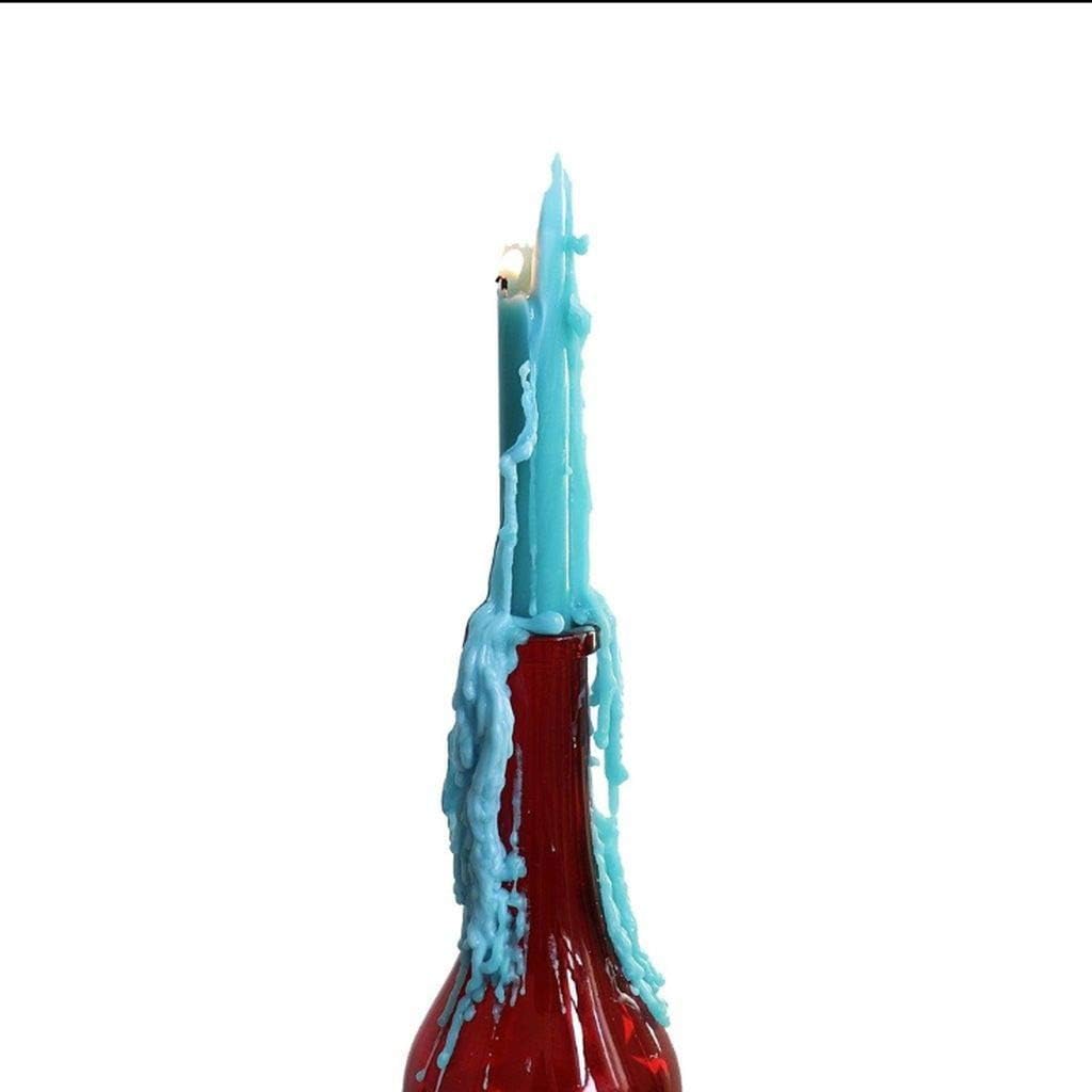 Candlestock Wine Bottle Drip Candles Situation — WeirdThingsToBuy weird find