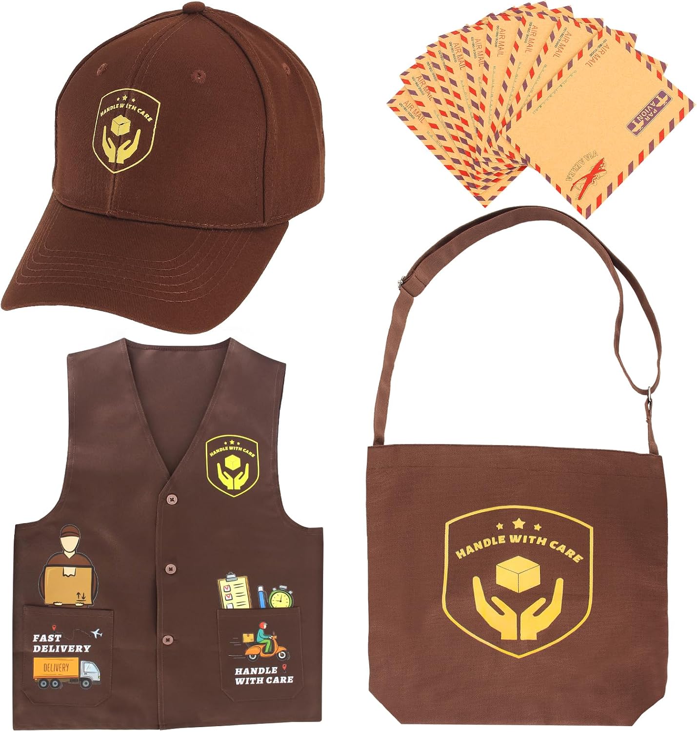 Cargo Postal Delivery Costume Brown Energy — WeirdThingsToBuy weird find