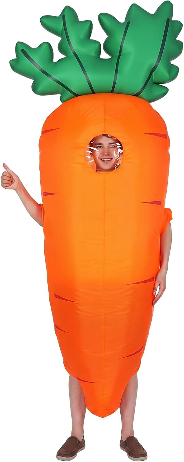 Carrot Inflatable Costume Adult Halloween — WeirdThingsToBuy weird find