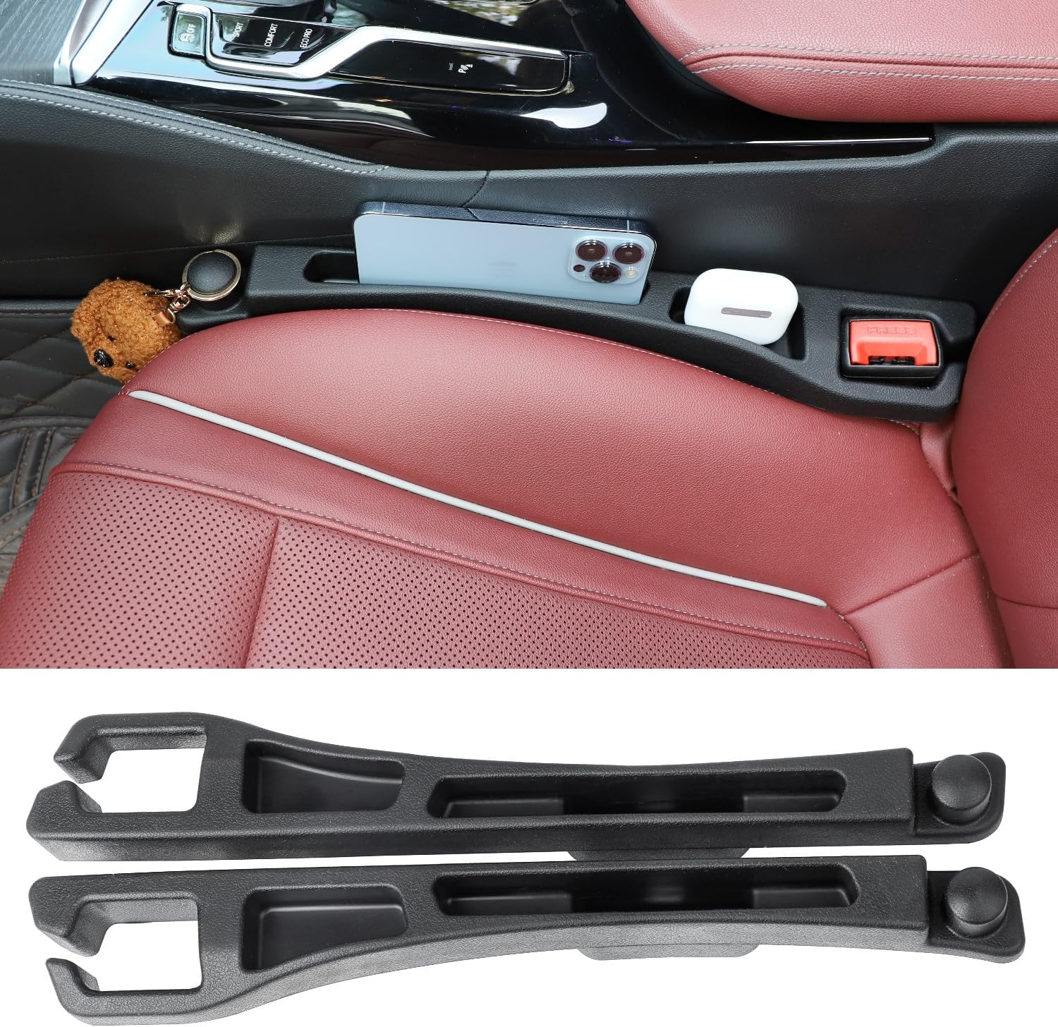 Carseat Gap Filler Organizer 2 Energy — WeirdThingsToBuy weird find