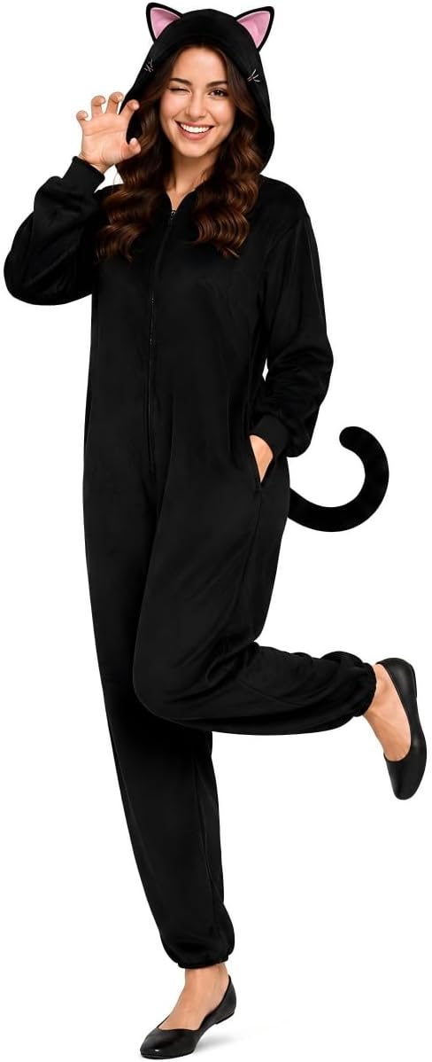 Cat Costume Black Cat Onesie Energy — WeirdThingsToBuy weird find