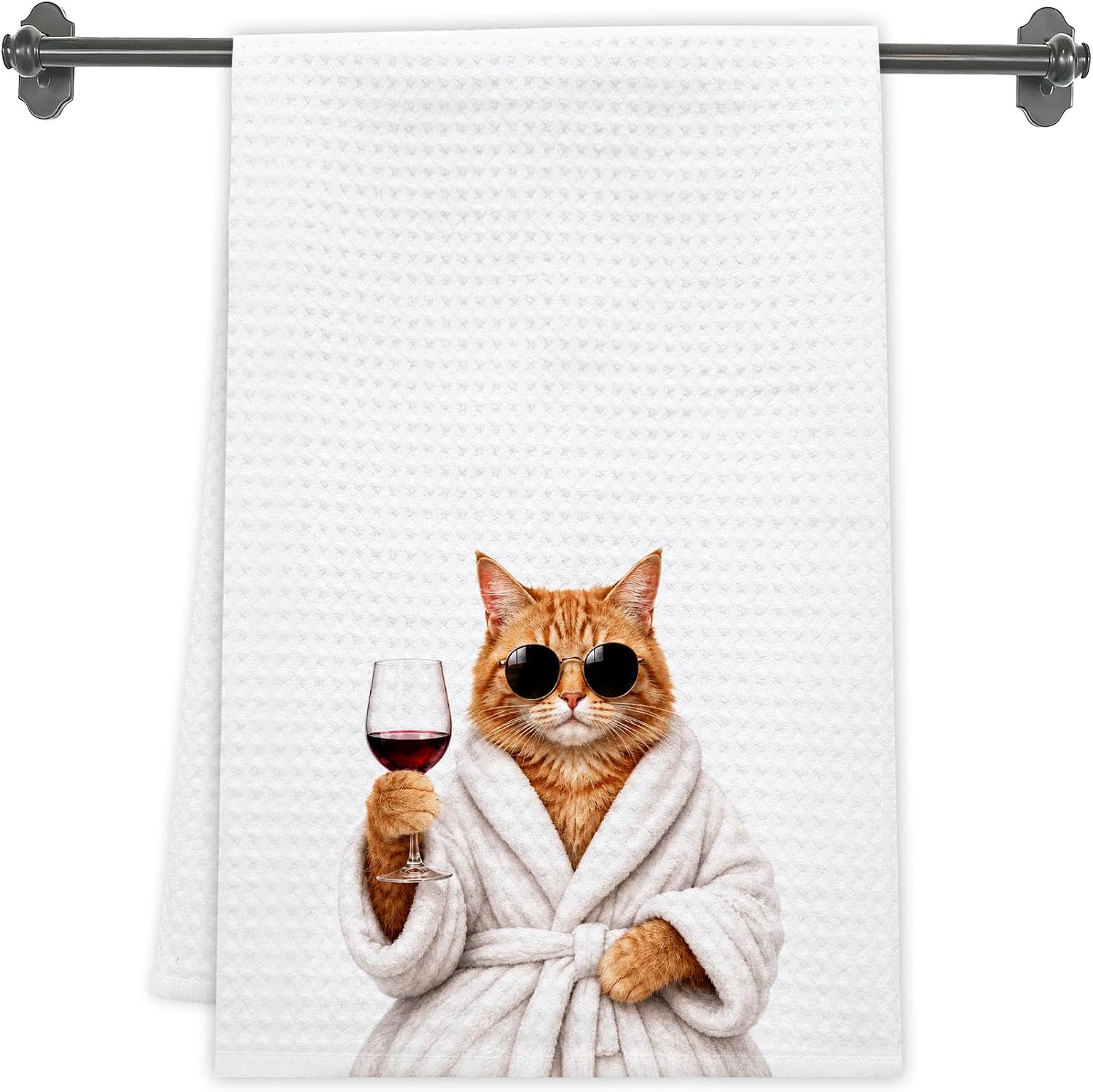 Cat Hand Towels Orange Tabby — WeirdThingsToBuy weird find