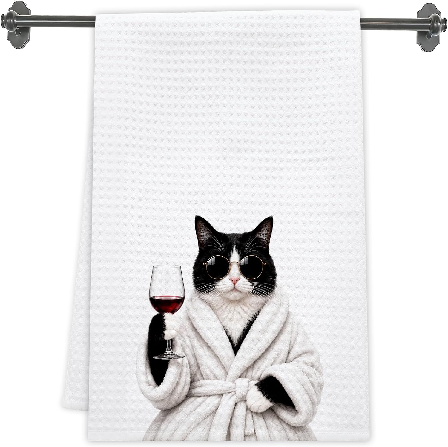 Cat Hand Towels Tuxedo Cat — WeirdThingsToBuy weird find