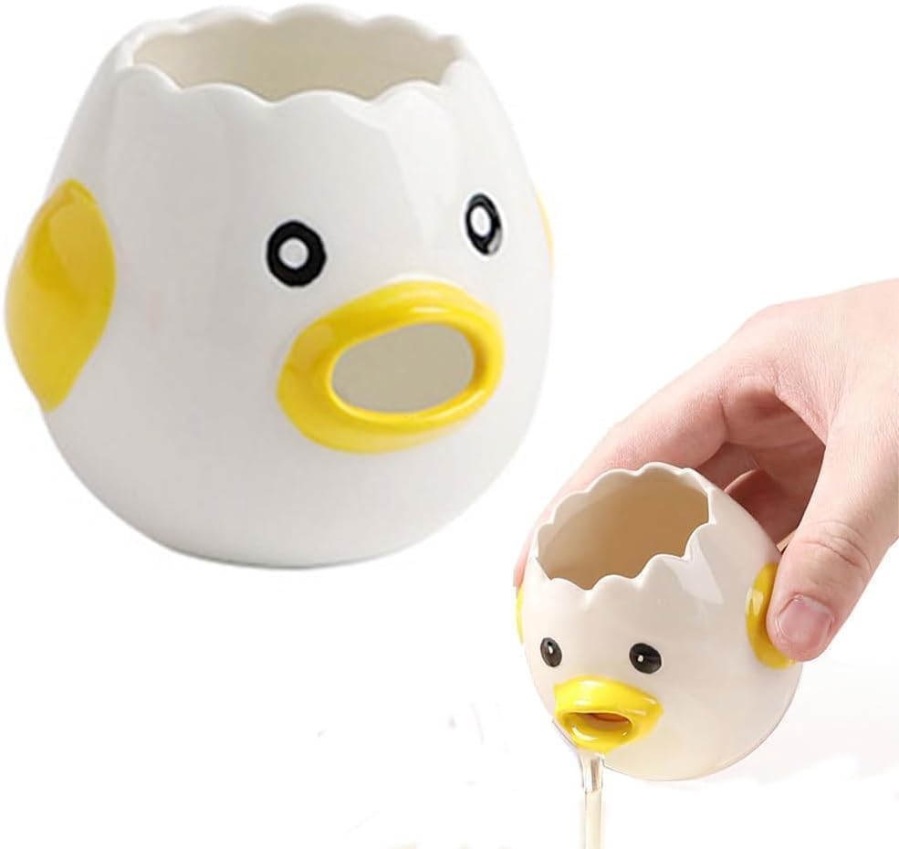 Ceramic Cute Egg Separator Mini — WeirdThingsToBuy weird find