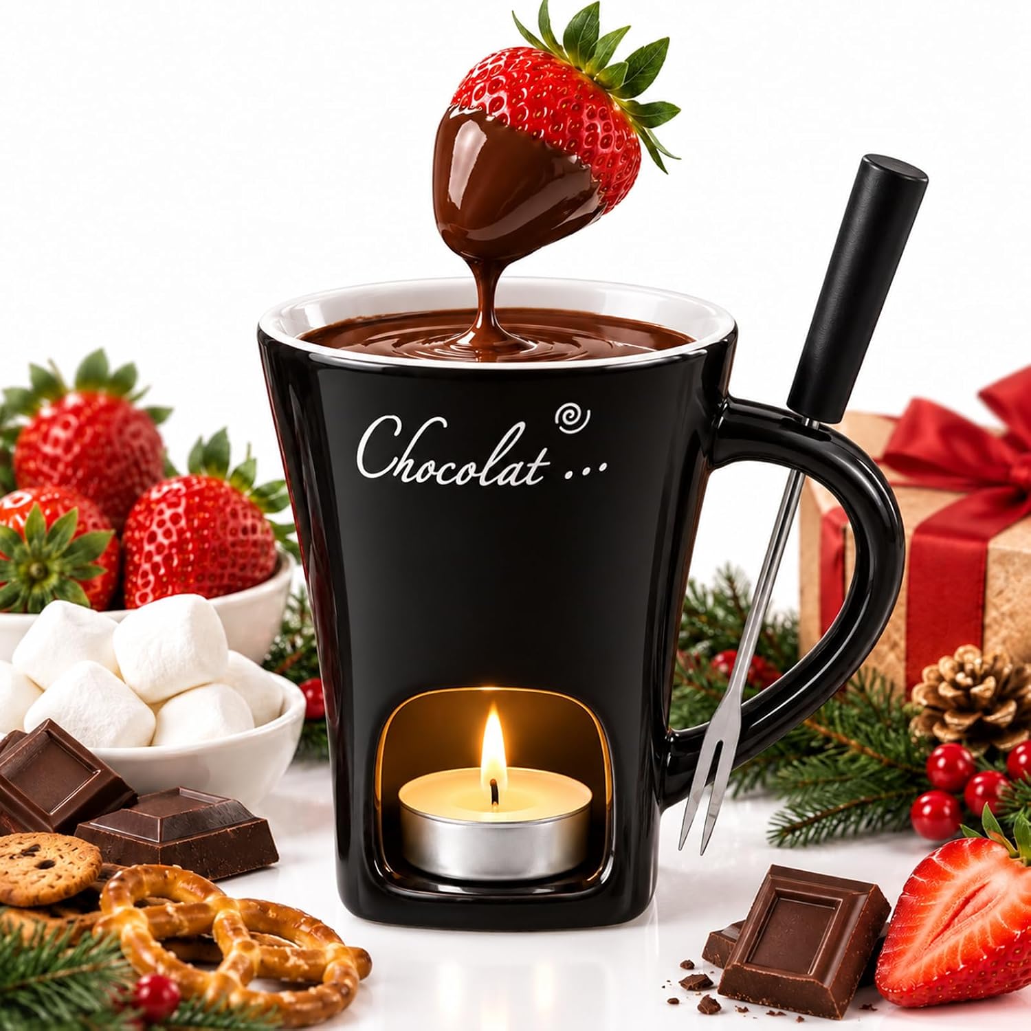 Ceramic Fondue Cups Tea Light Situation — WeirdThingsToBuy weird find