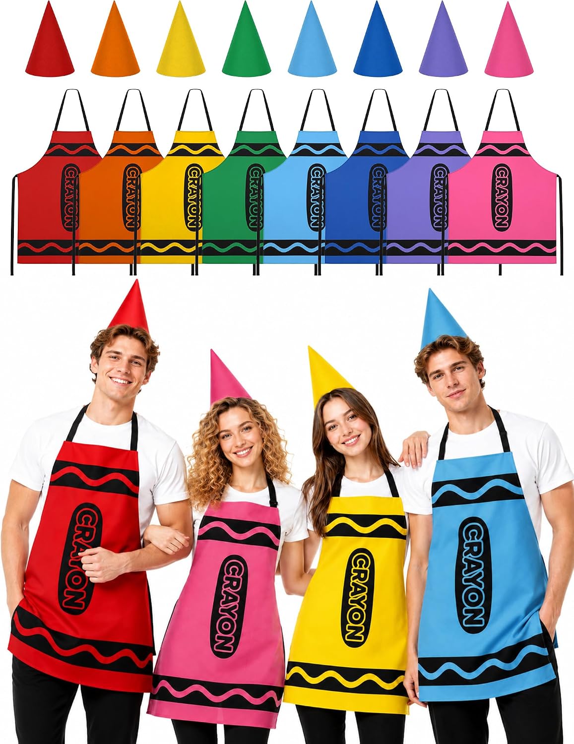 Certified 16pcs Crayon Costume Adults Color — WeirdThingsToBuy weird find