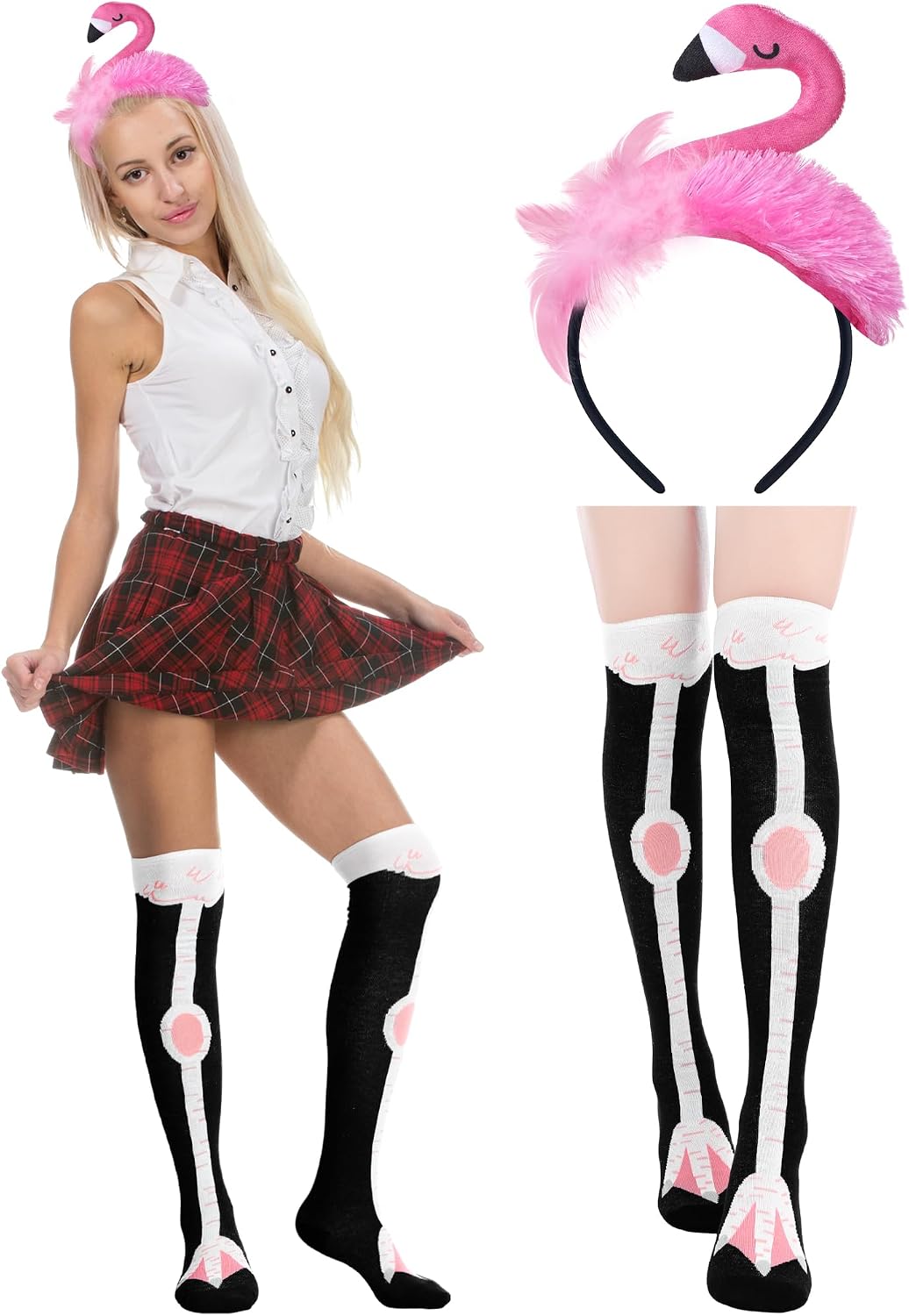 Certified 2 Flamingo Costume Set Pink — WeirdThingsToBuy weird find