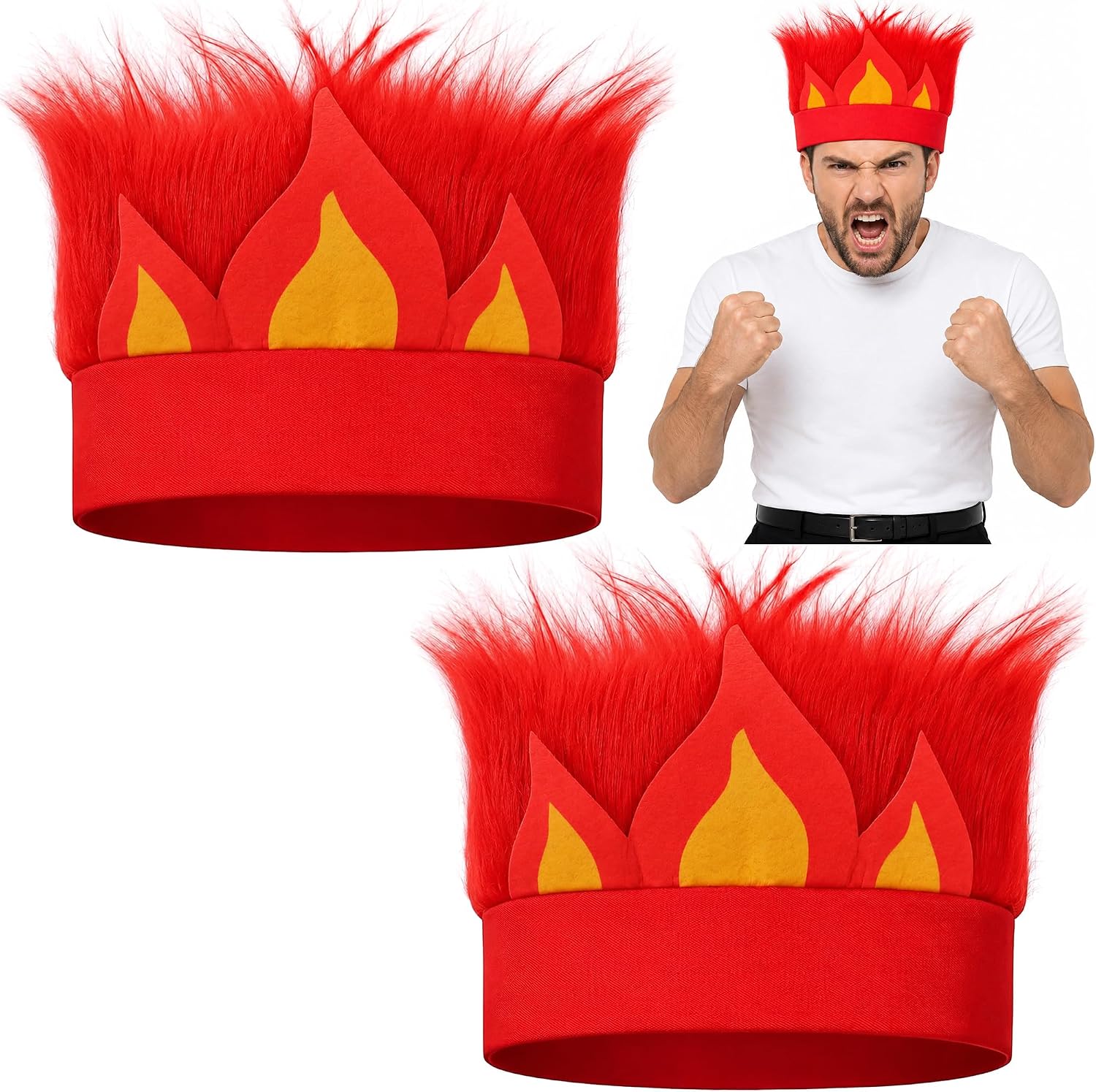 Certified 2 Halloween Hairy Flame Headband — WeirdThingsToBuy weird find