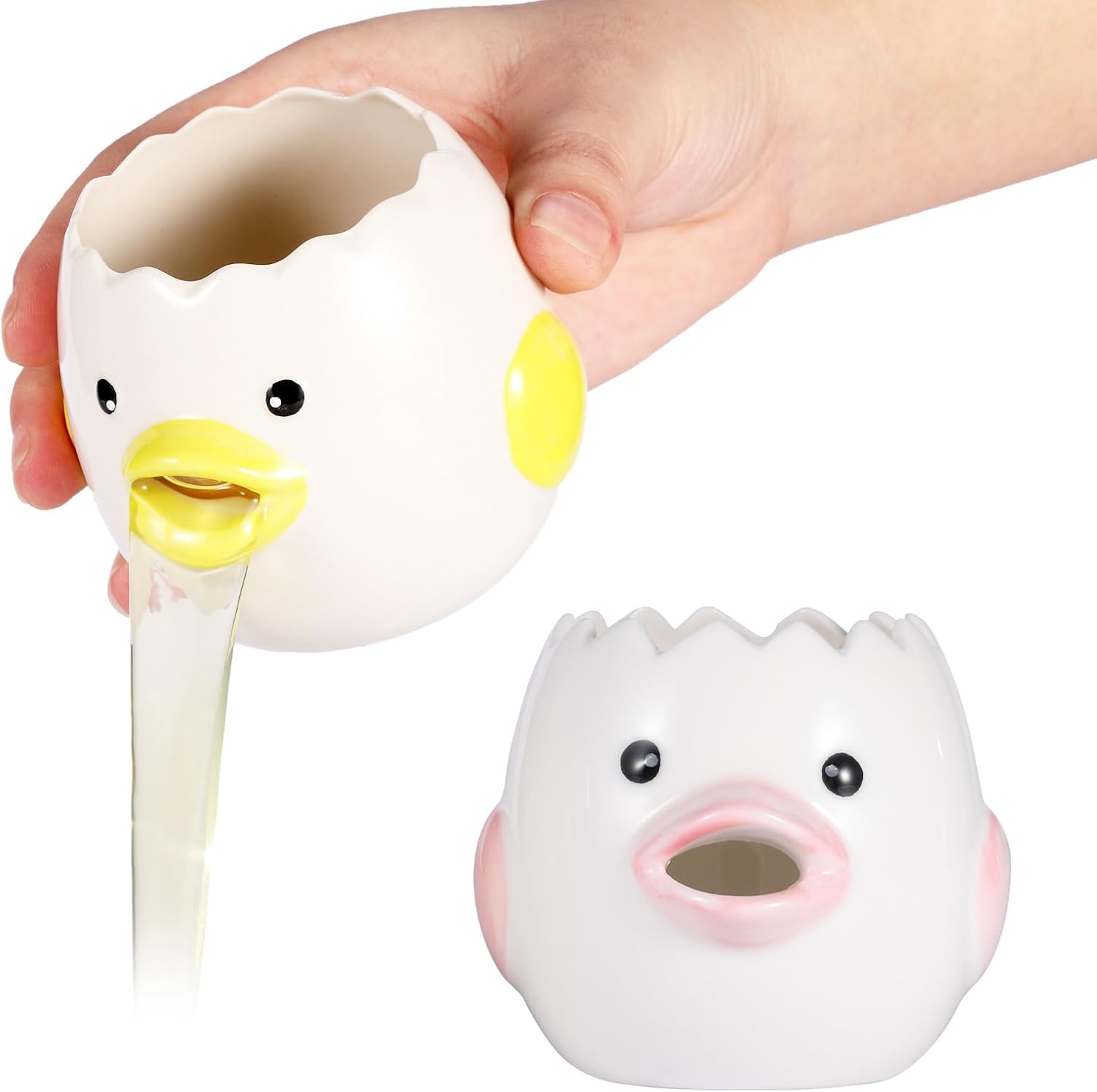 Certified 2 Pack Cute Egg Separator — WeirdThingsToBuy weird find