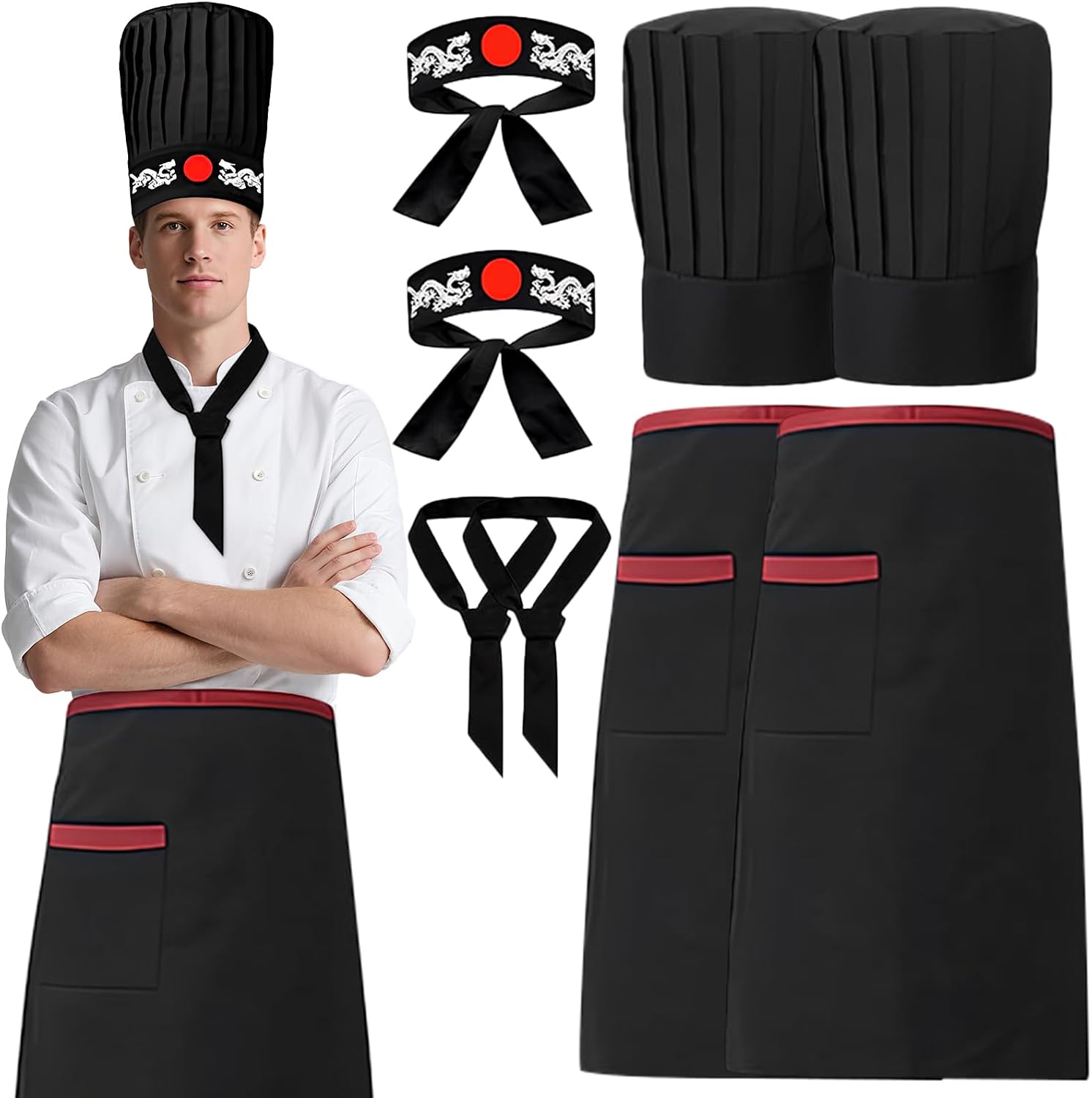 Certified 2 Set Hibachi Chef Costume — WeirdThingsToBuy weird find