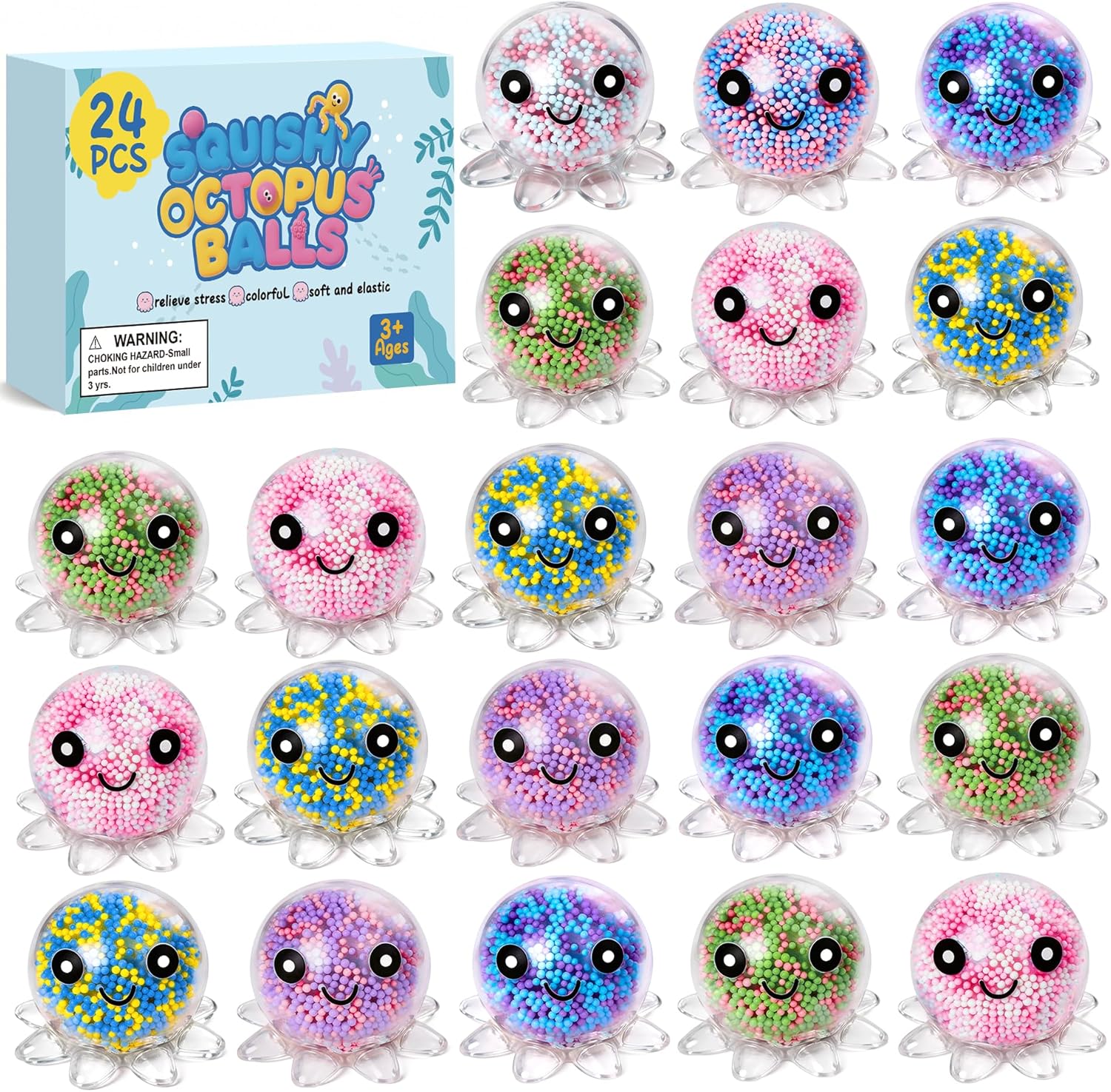 Certified 24 Pack Octopus Stress Balls — WeirdThingsToBuy weird find
