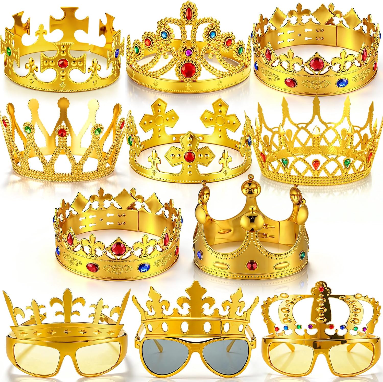 Certified 24 Party Gift Crown Glasses — WeirdThingsToBuy weird find