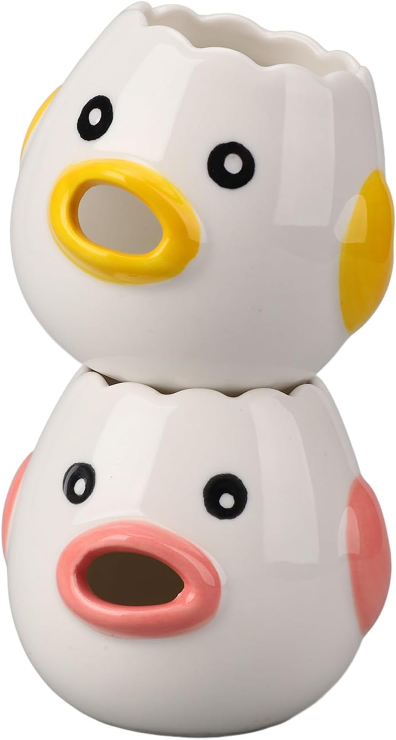 Certified 2pcs Ceramic Egg Separator Set — WeirdThingsToBuy weird find