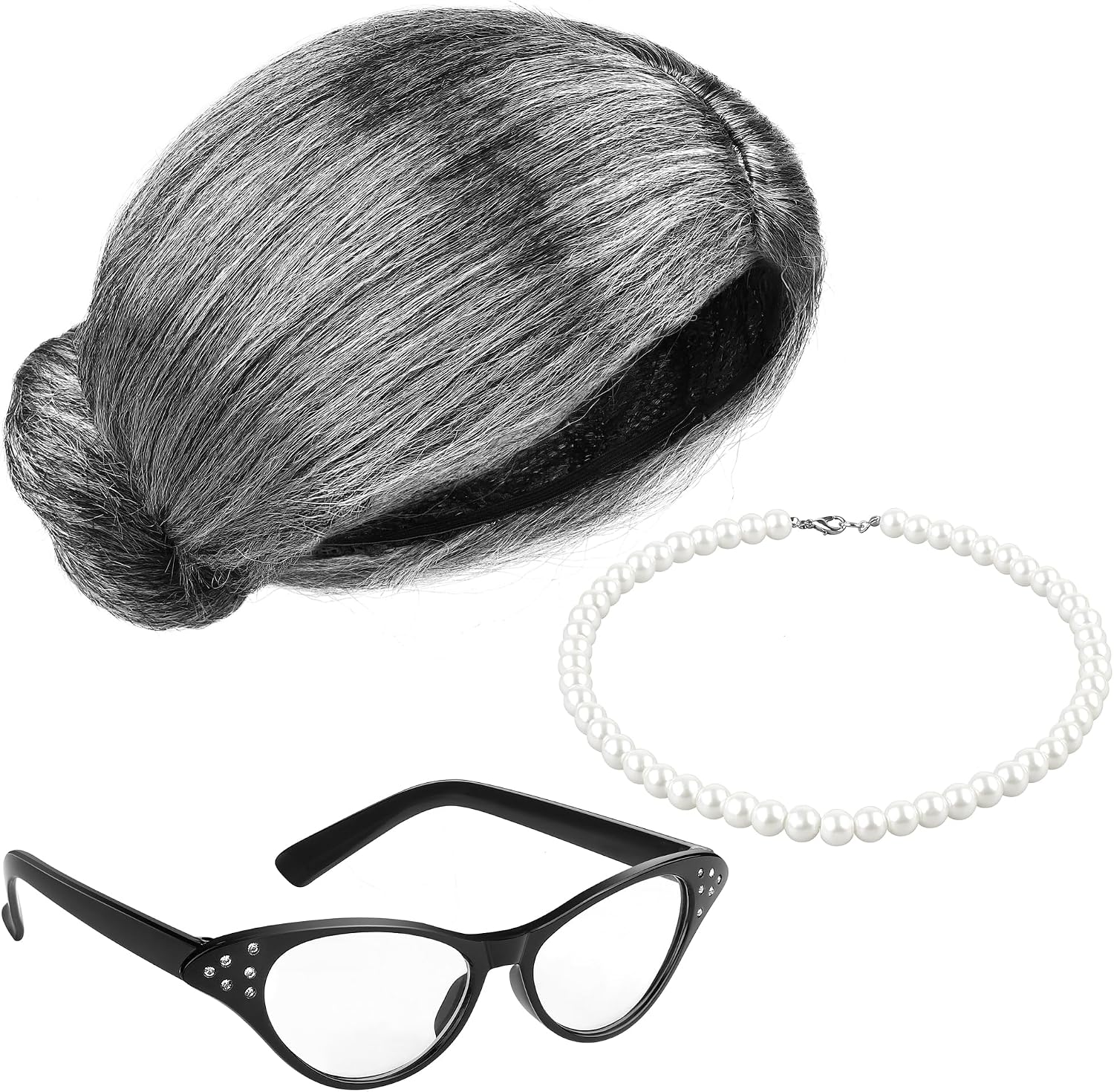Certified 3 Halloween Grey Wig Grandma — WeirdThingsToBuy weird find