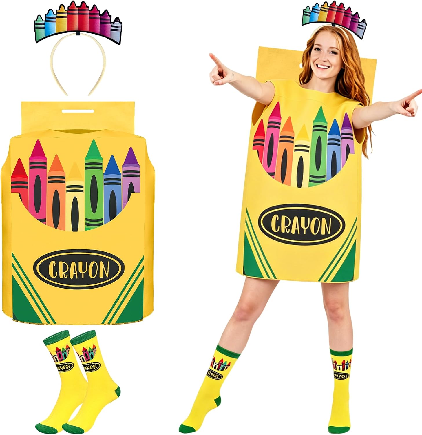 Certified 3 Large Halloween Crayon Costume — WeirdThingsToBuy weird find