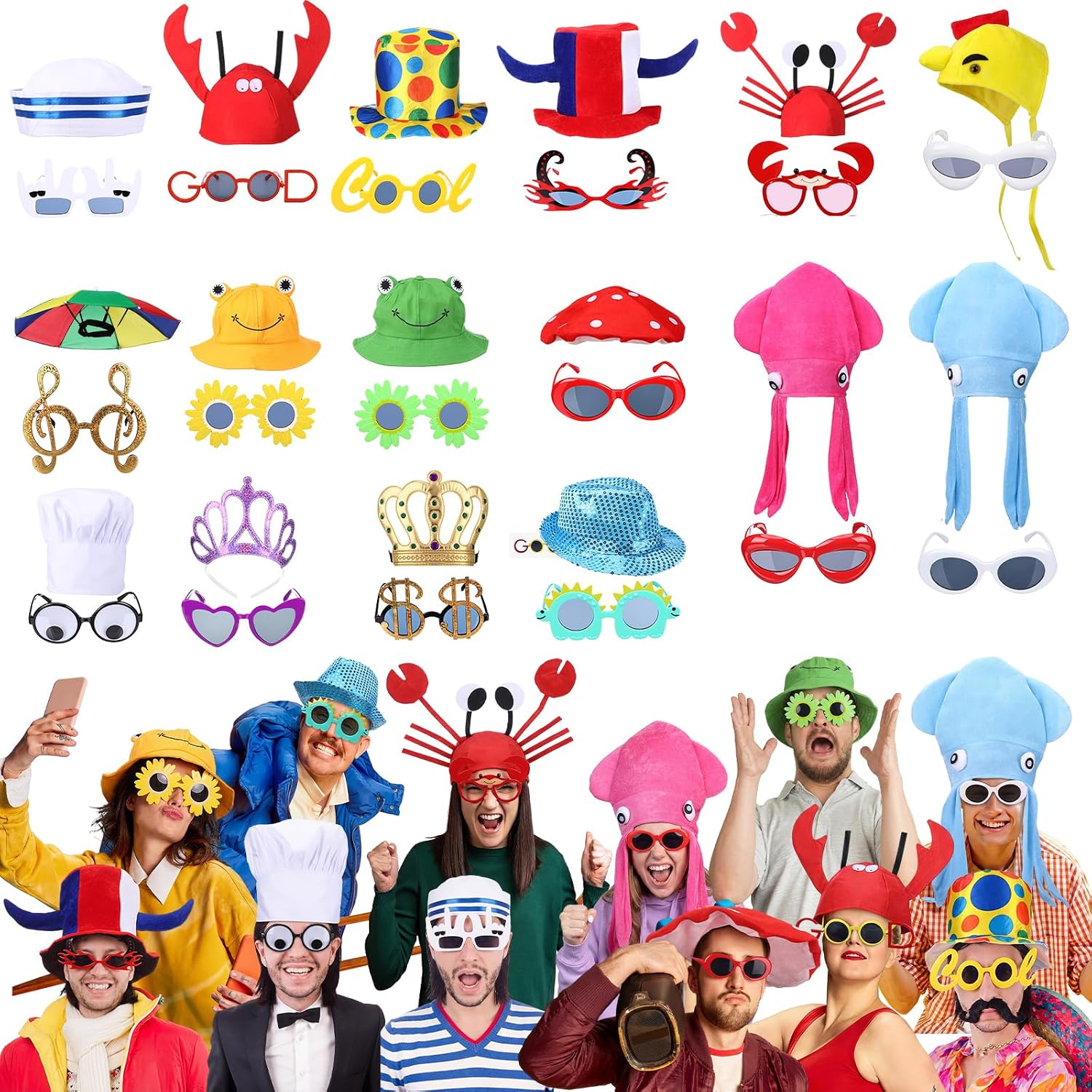 Certified 32 Funny Hats & Glasses — WeirdThingsToBuy weird find