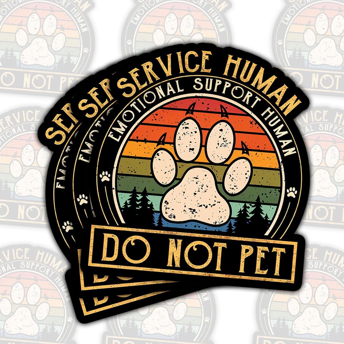 Certified 3pcs Emotional Support Human do — WeirdThingsToBuy weird find