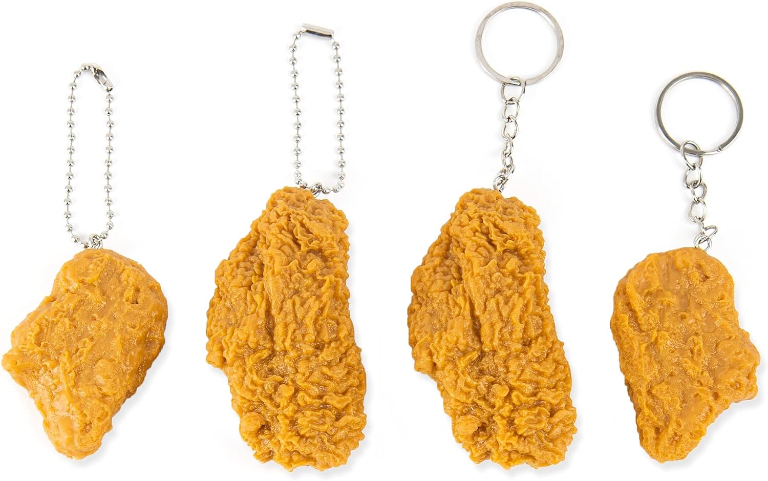 Certified 4 Pack Imitation Food Keychains — WeirdThingsToBuy weird find