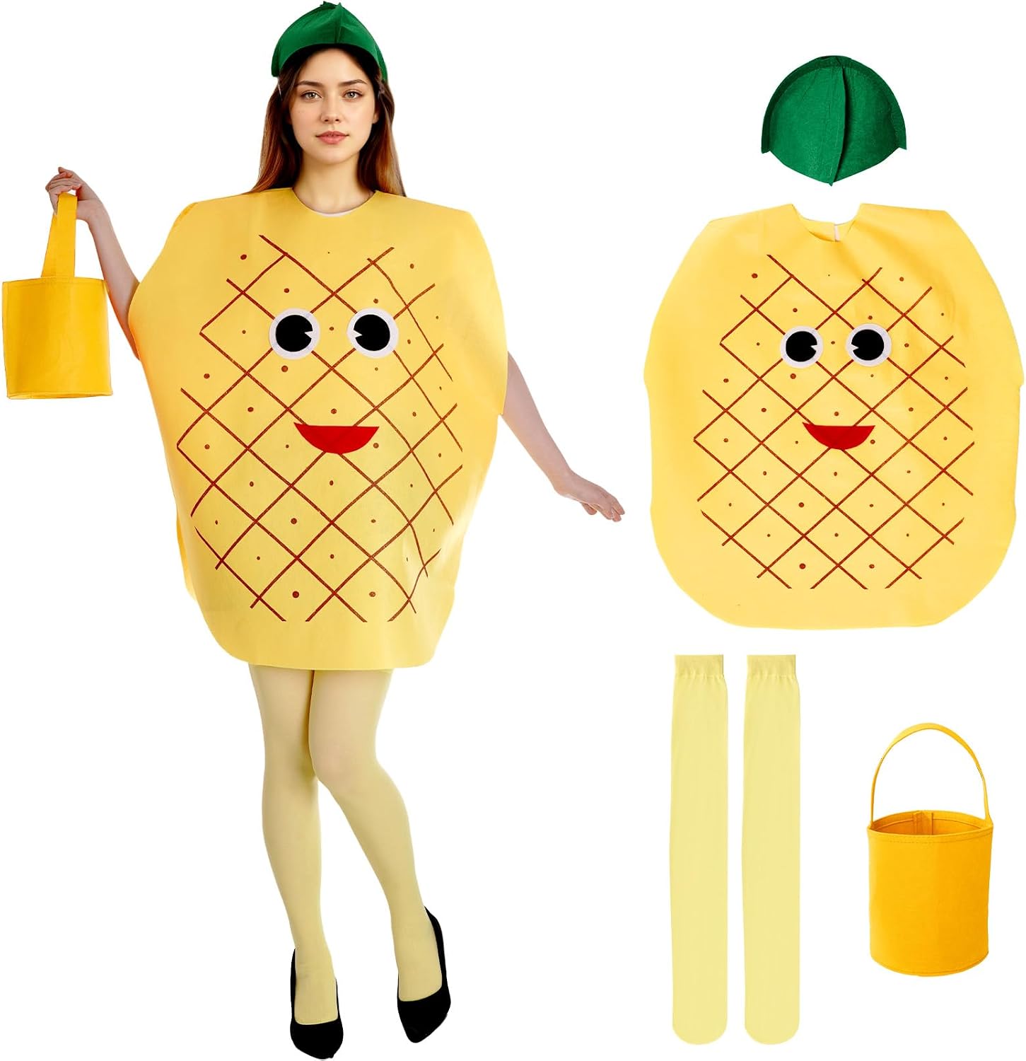 Certified 4pcs Halloween Pineapple Costume Women — WeirdThingsToBuy weird find