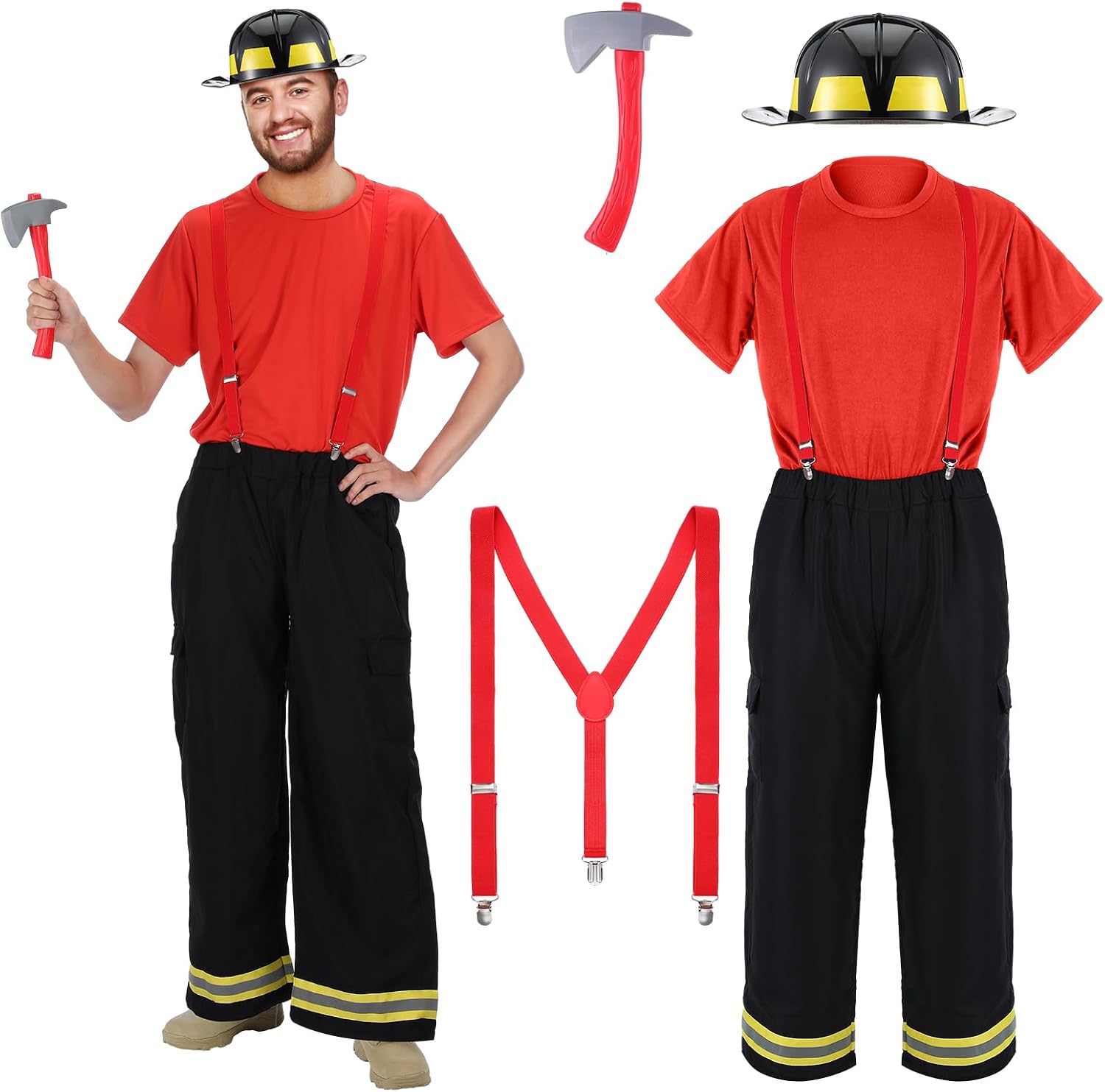 Certified 5 Firefighter Costume Men Halloween — WeirdThingsToBuy weird find