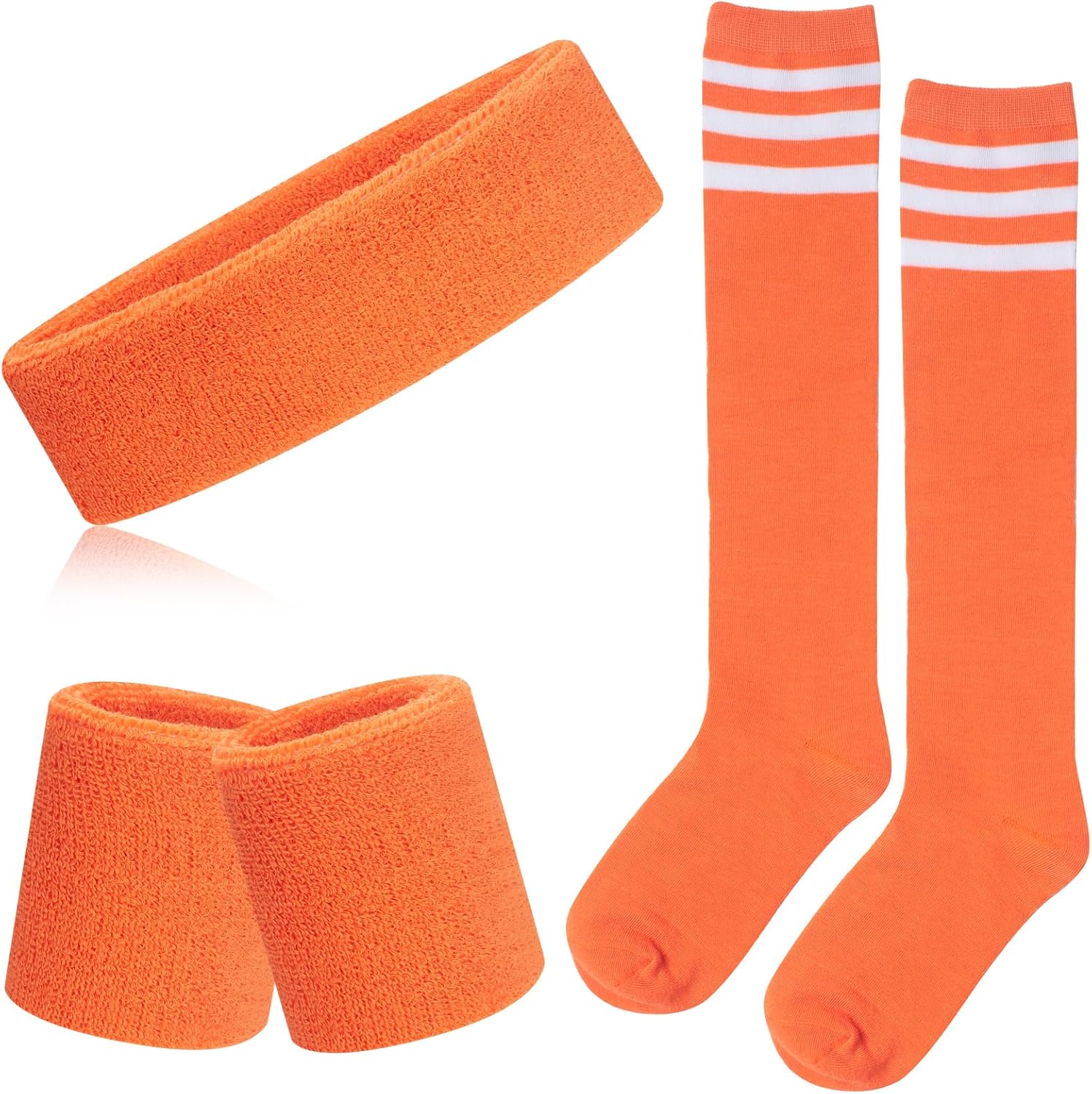 Certified 5 Sweatbands Striped Socks Set — WeirdThingsToBuy weird find
